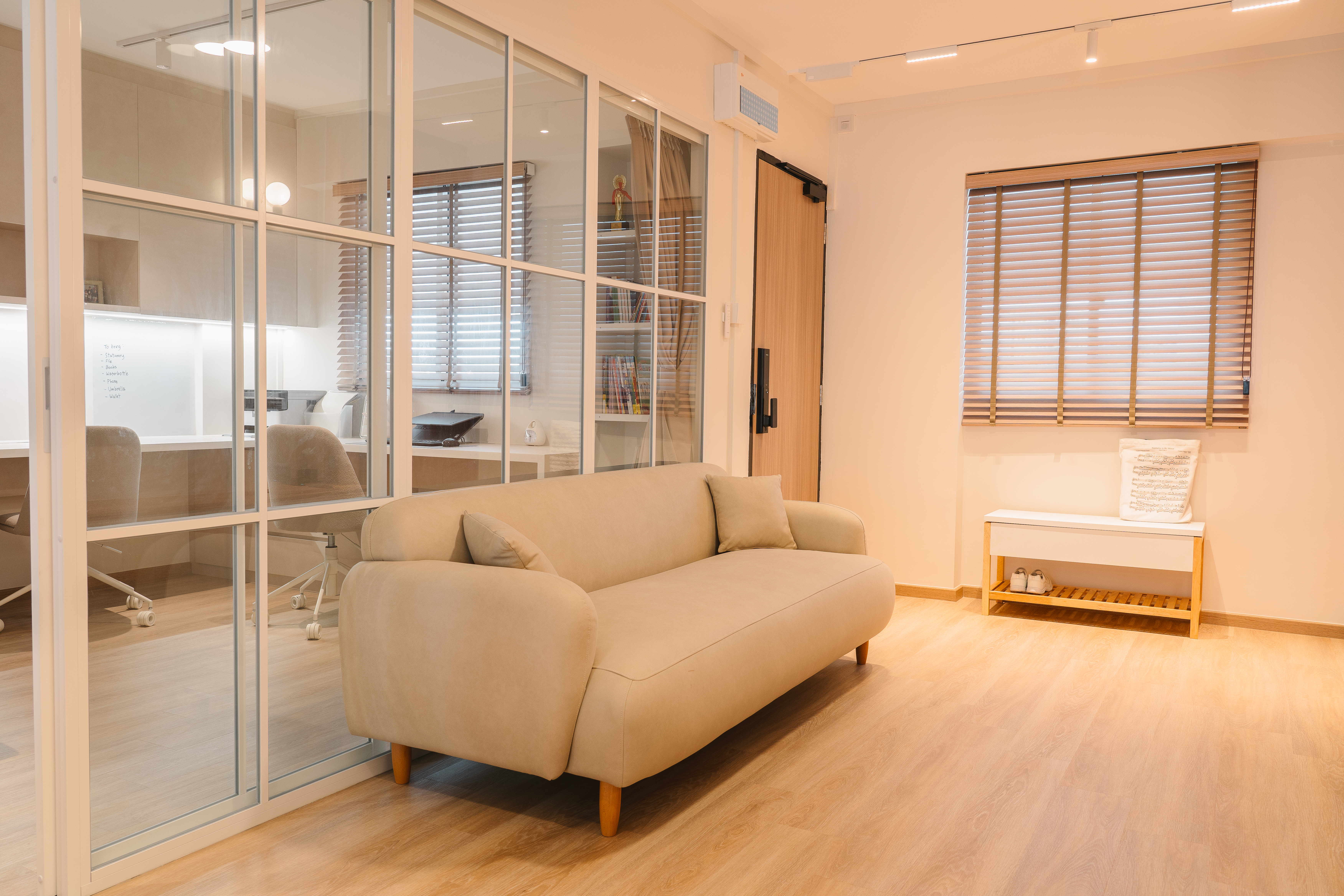 Simple and cosy revamp of old 2-br resale in scandi/minimalist style