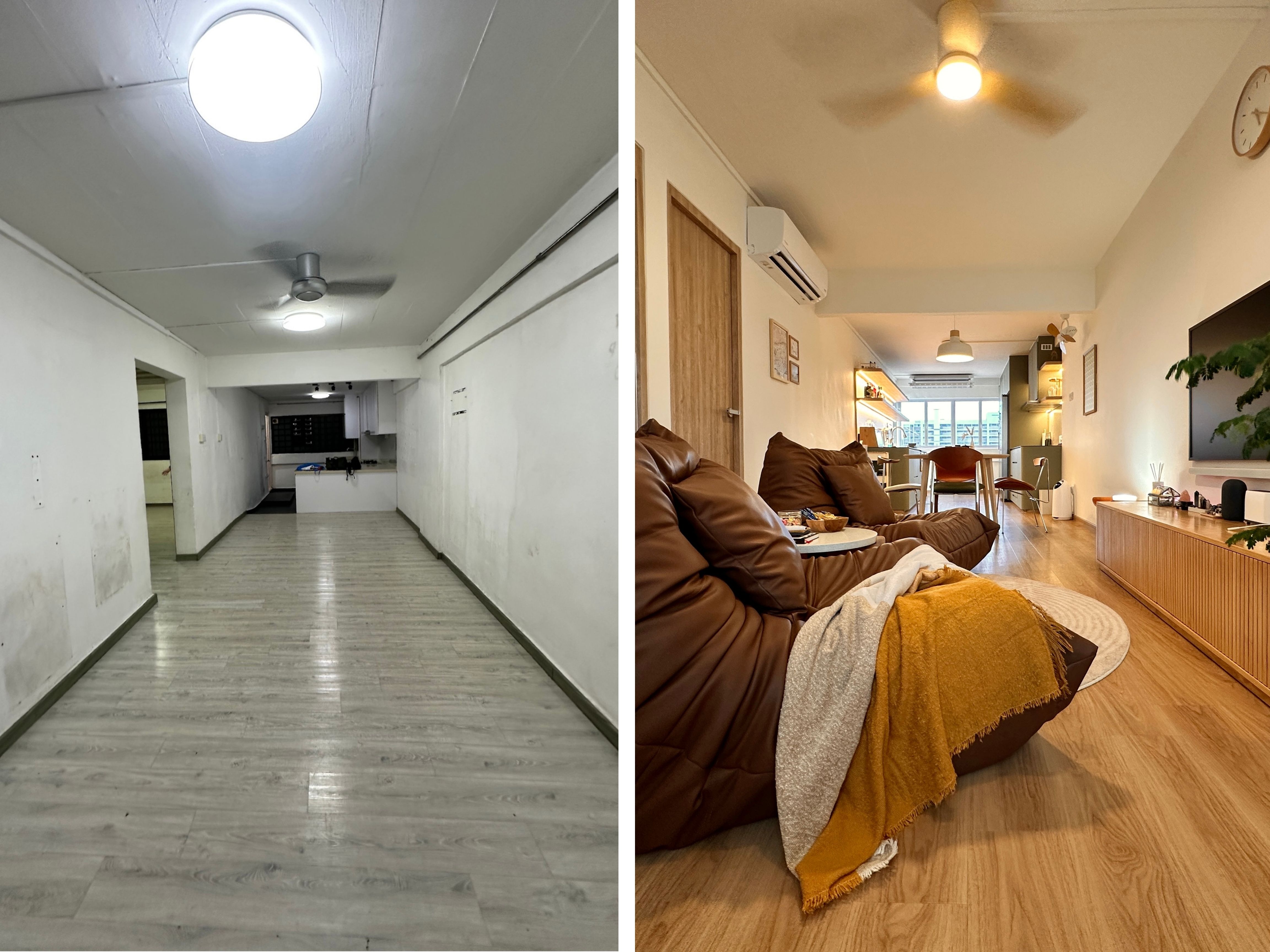 From Stark to Spark: Before & After Transformation of a Japandi Home