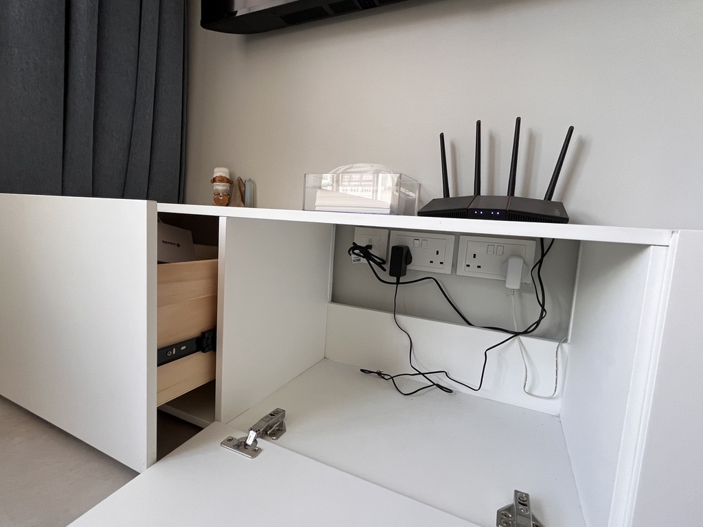 Our Living Room: Zero built-ins, many hidden features