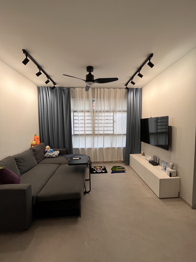 Our Living Room: Zero built-ins, many hidden features