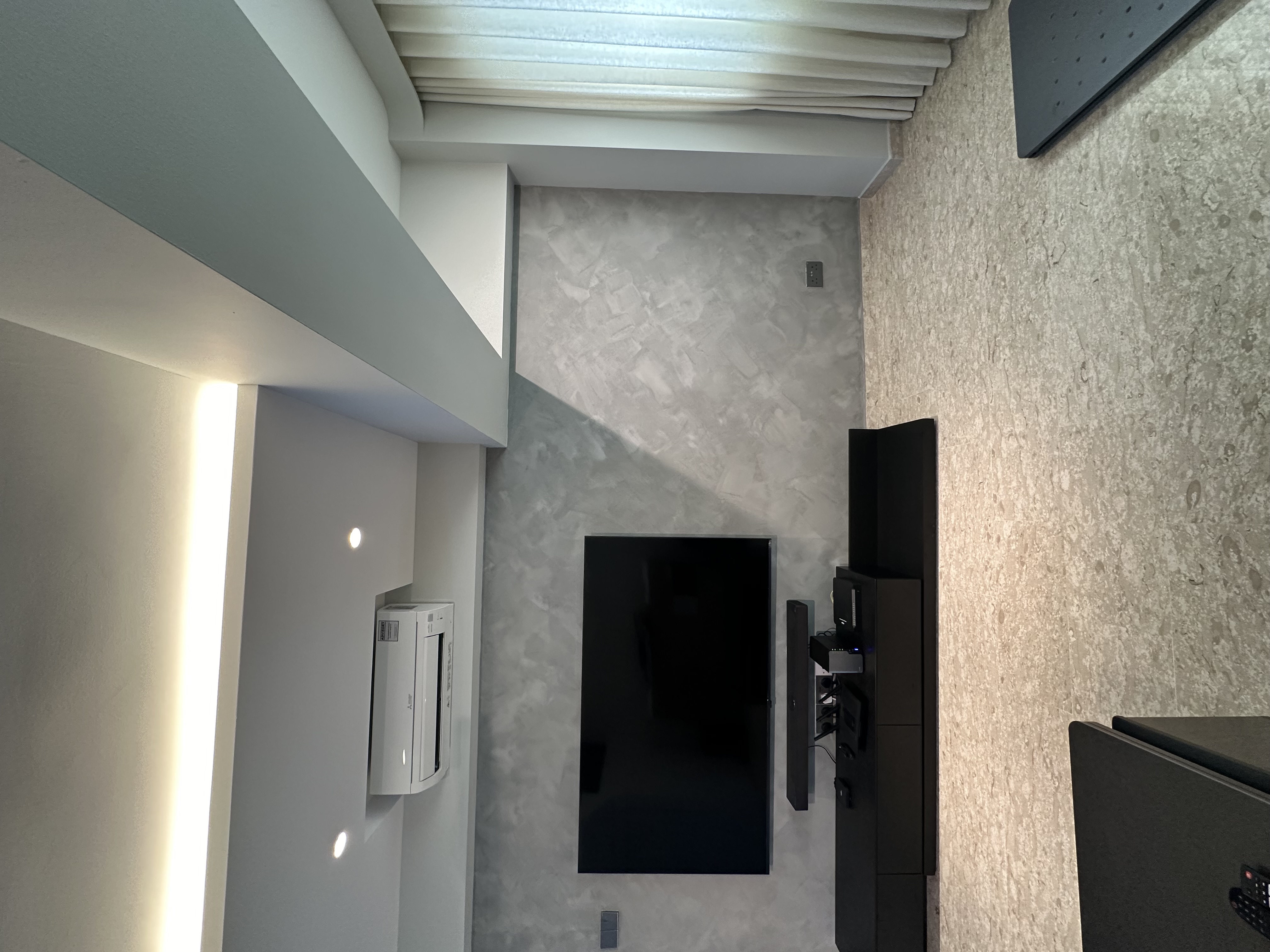 Our Minimalist Living Room with no Built-ins