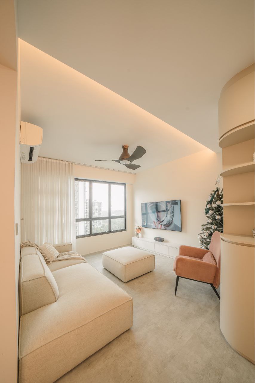 Minimalist, Creamy Home Design