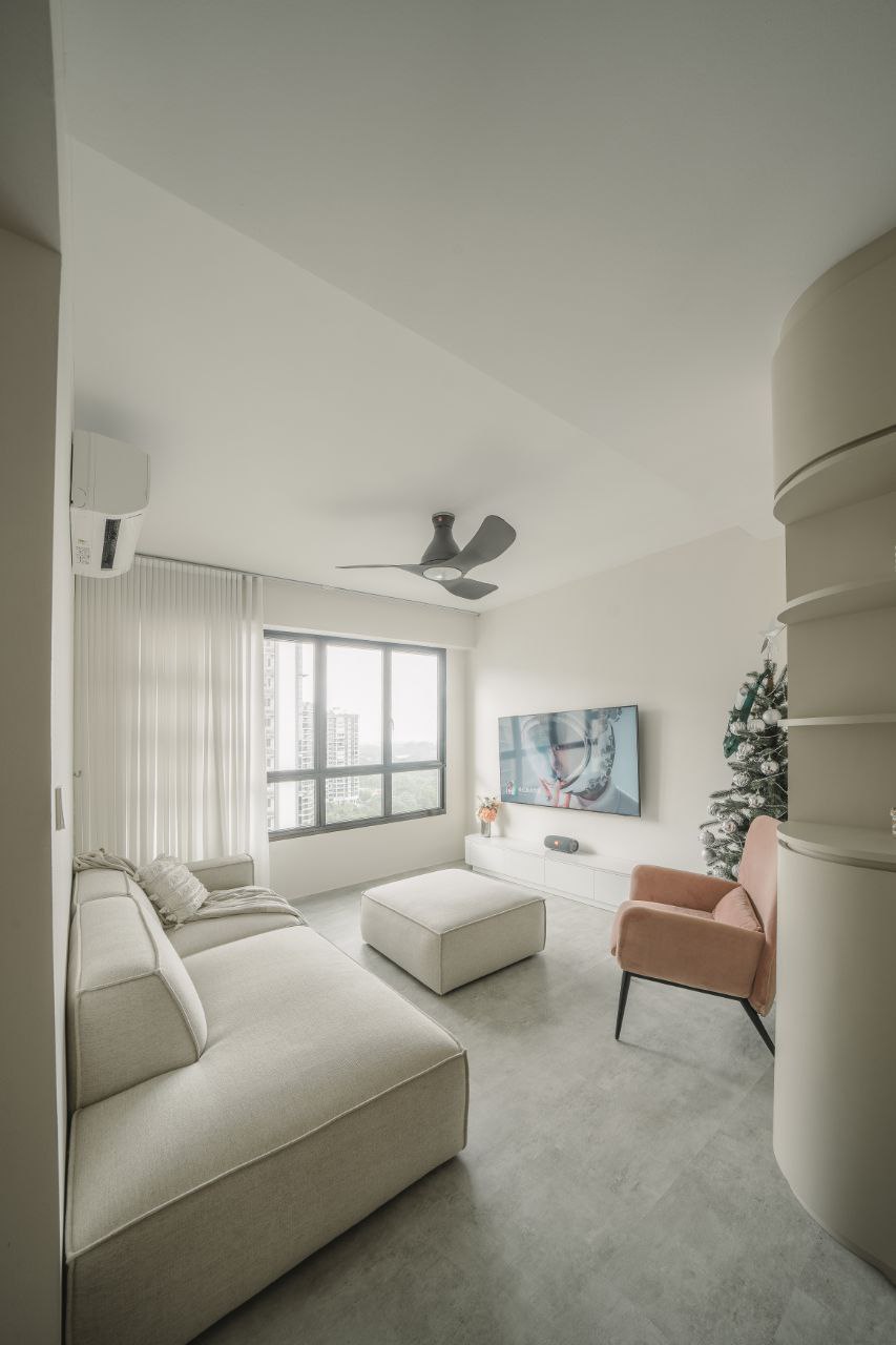 Minimalist, Creamy Home Design
