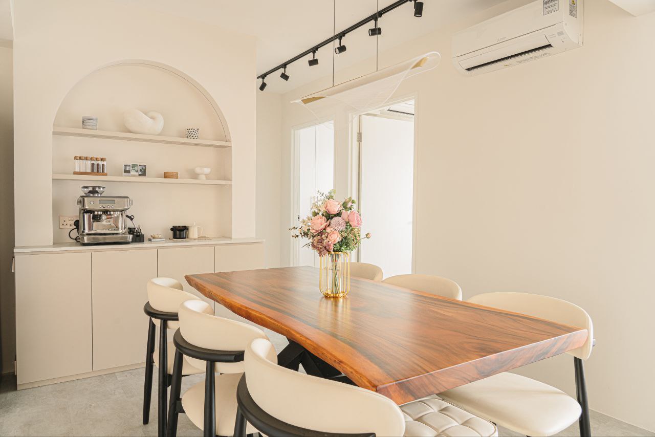 Minimalist, Creamy Home Design
