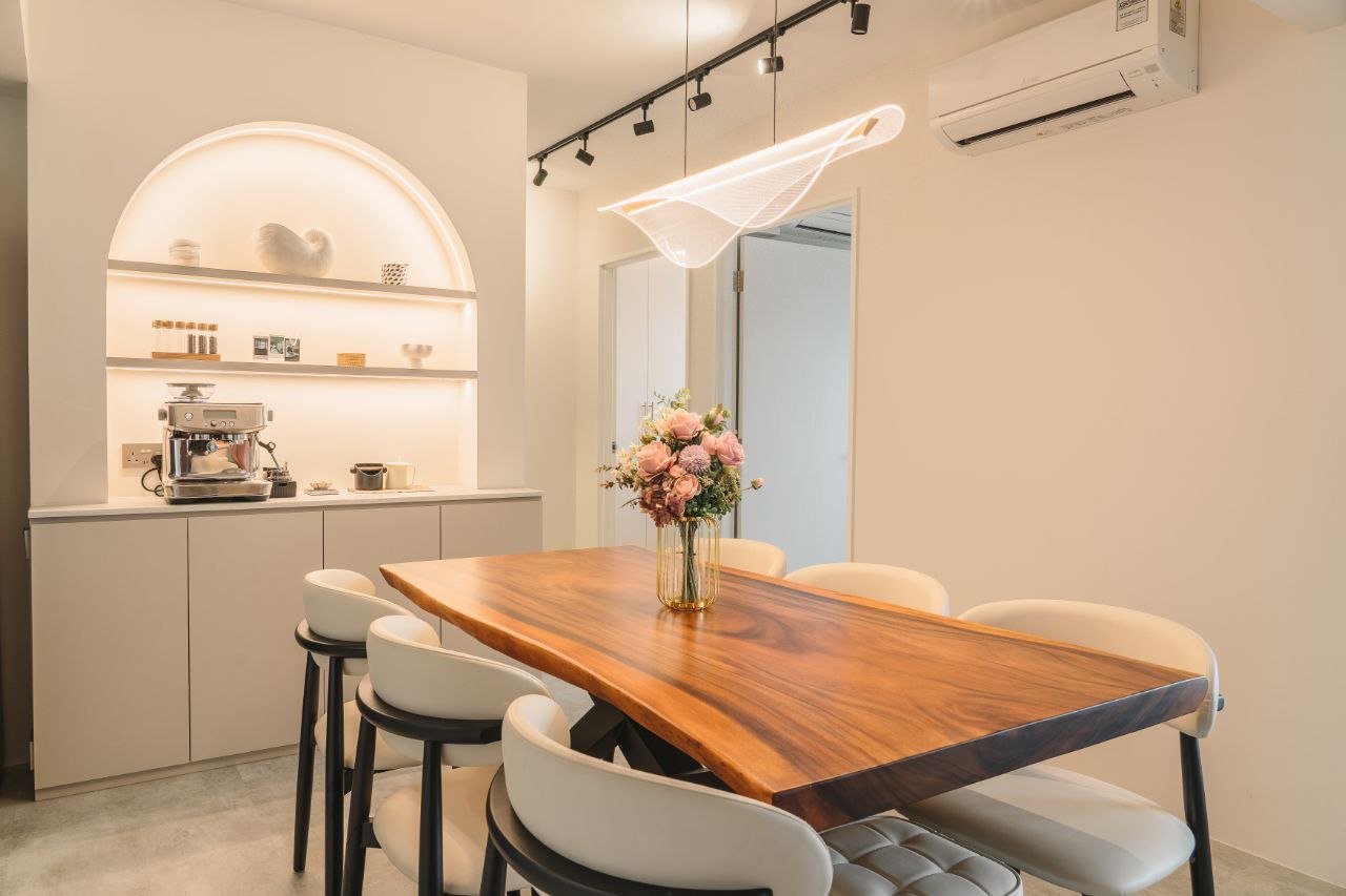 Minimalist, Creamy Home Design