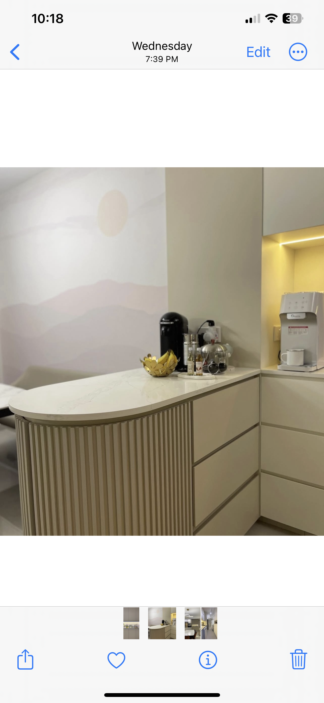 Our Entryway: Illuminated Blue and Neutral Beige Hues