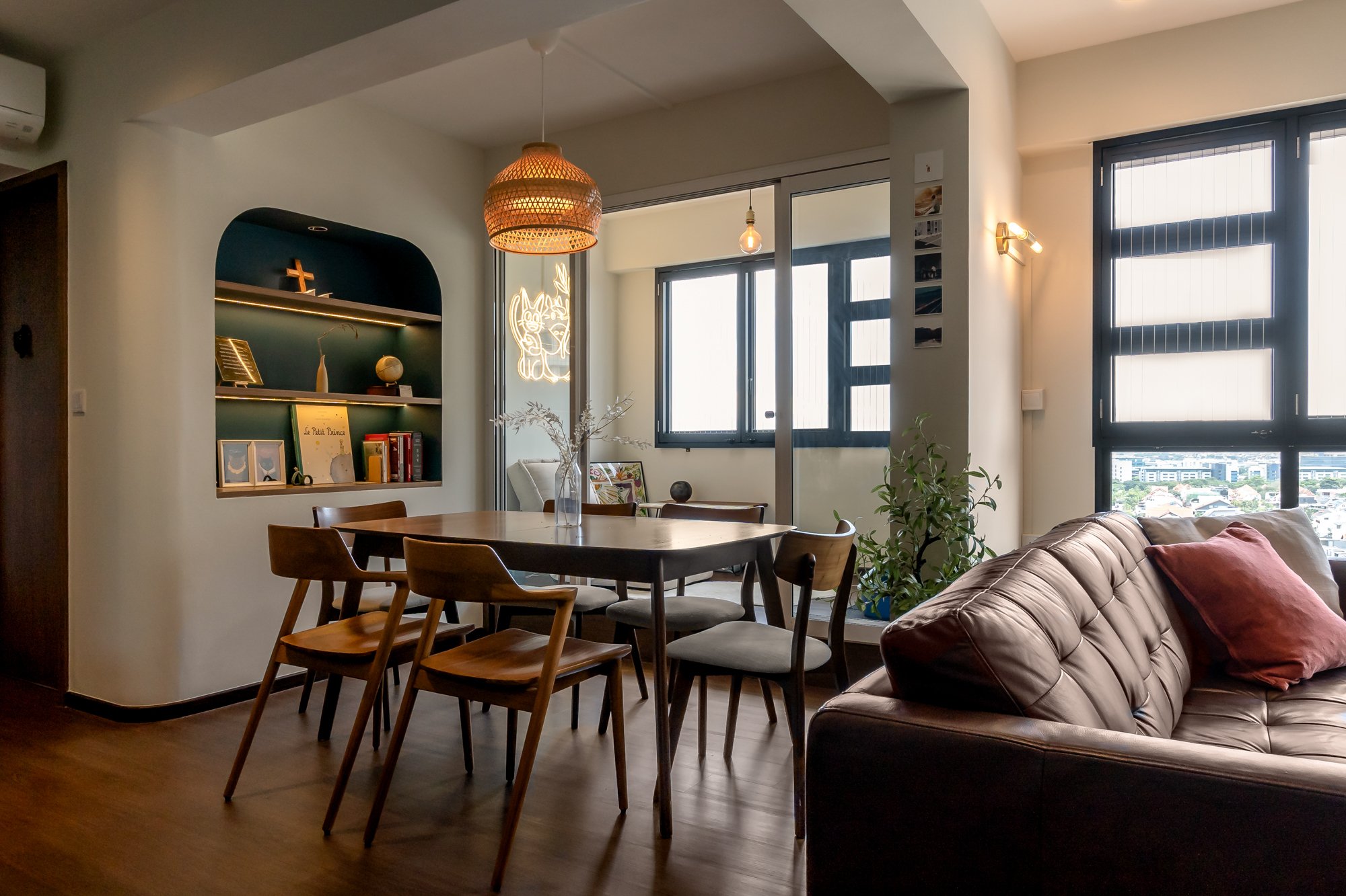 Wood and Teal Modern Contemporary BTO Home