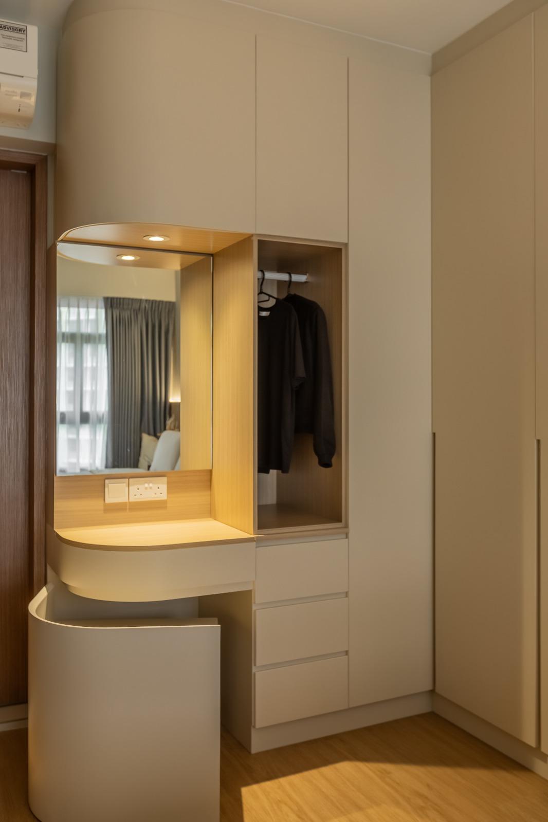 Vanity: Minimalist with lots of Hidden Storage!