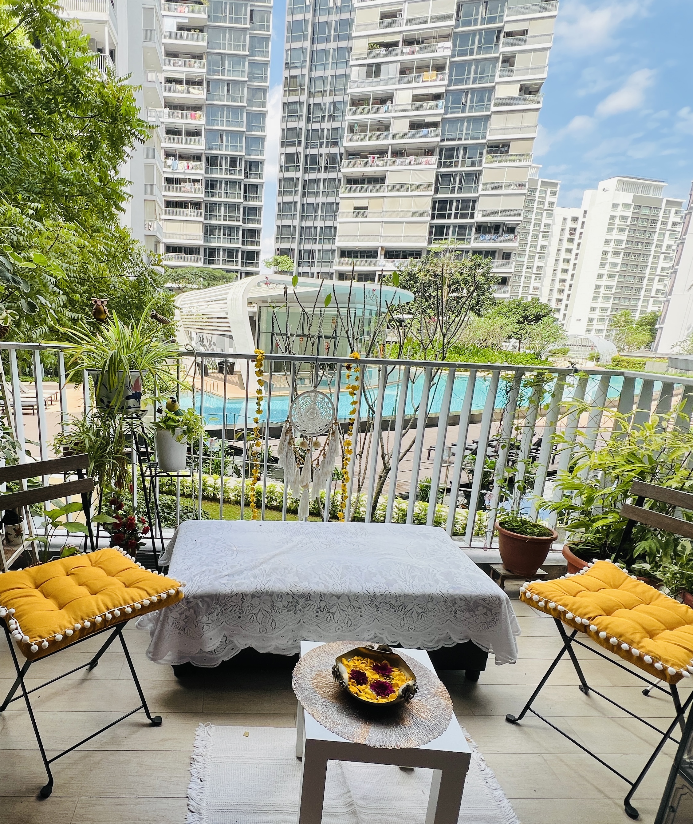 Balcony with a view is all we need to get lost