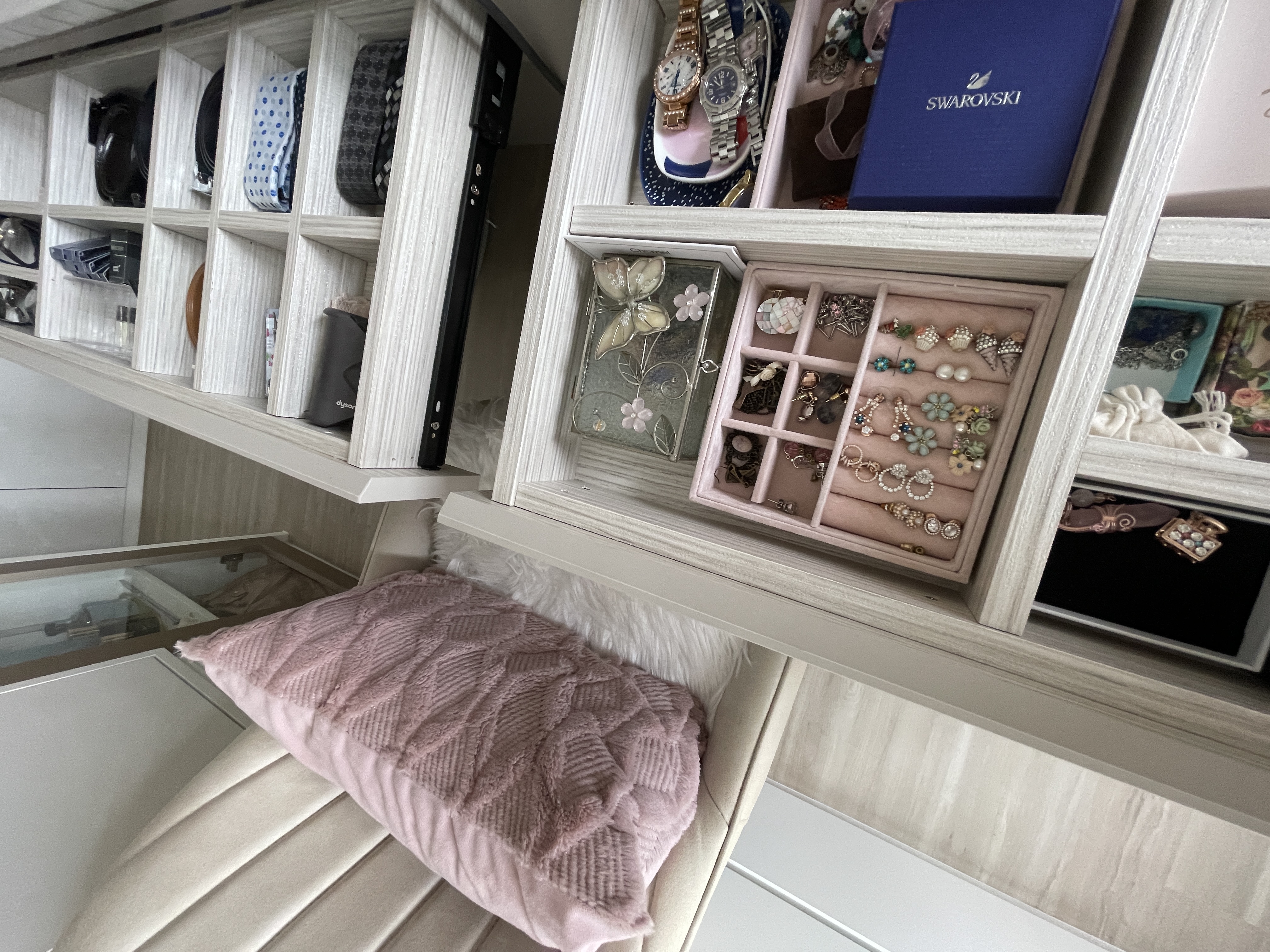 Modern luxe centrepiece curved vanity island in re-invented MBR