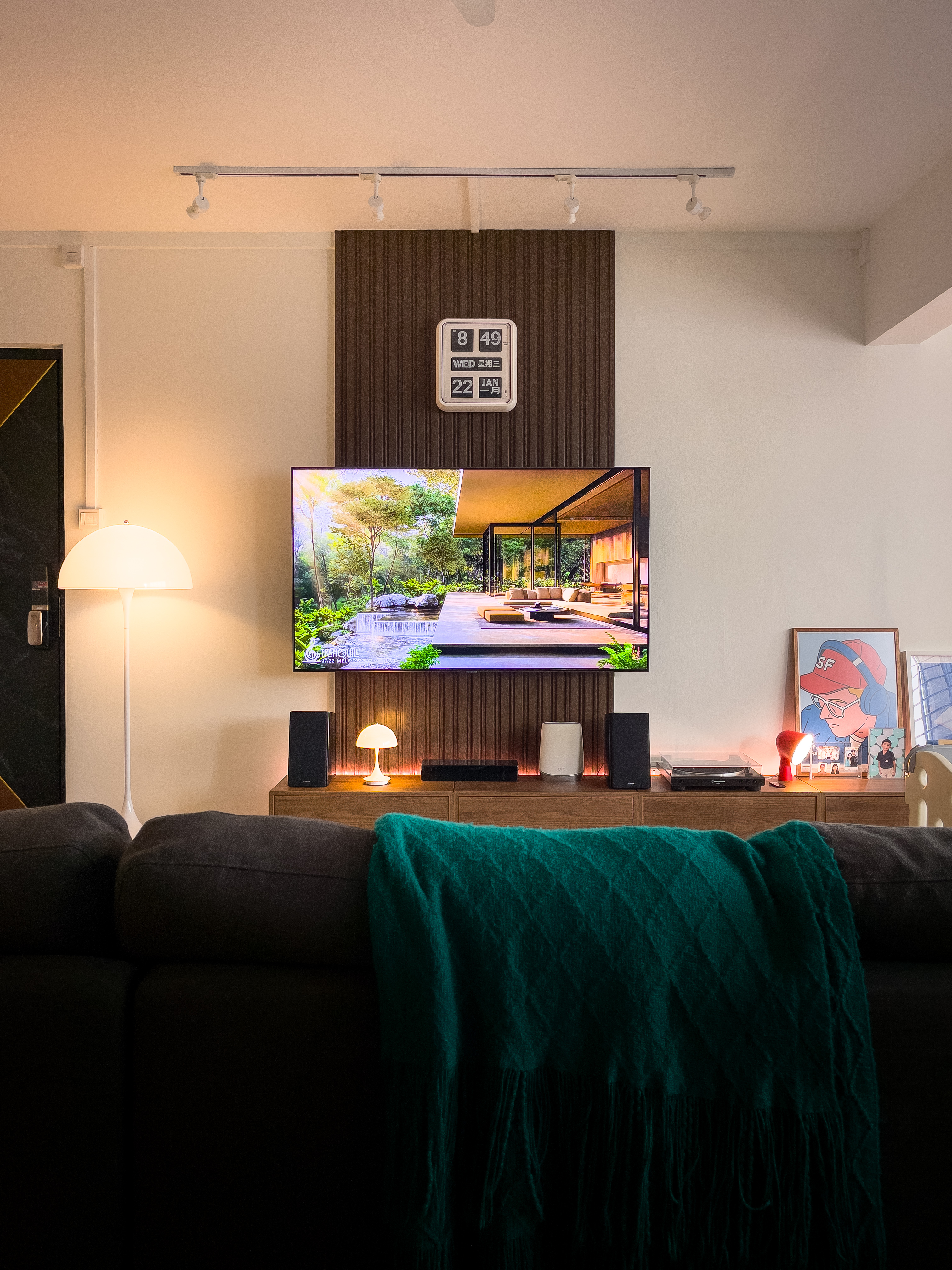 Customer home photo 9: A simple apartment with a little obsession with lamps