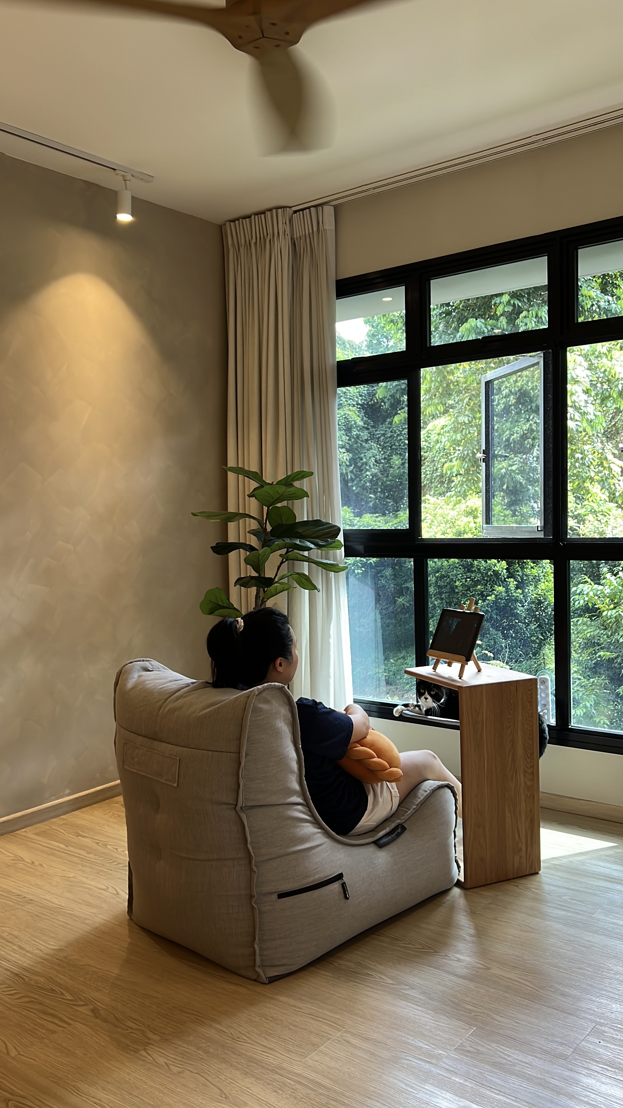 Multi-tasking furniture for our flexible living space!