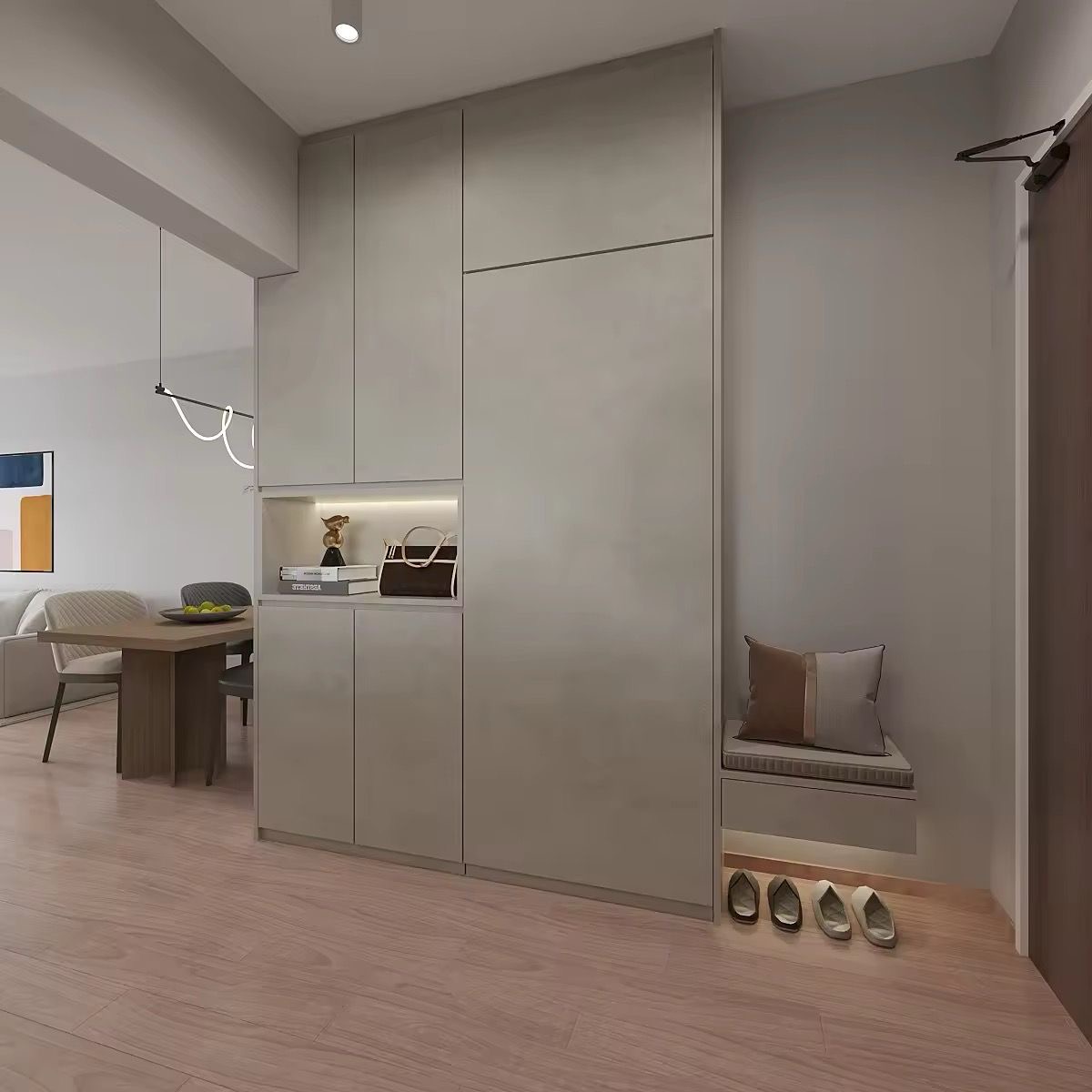 Renders VS Reality | Entryway | 4-room Tampines
