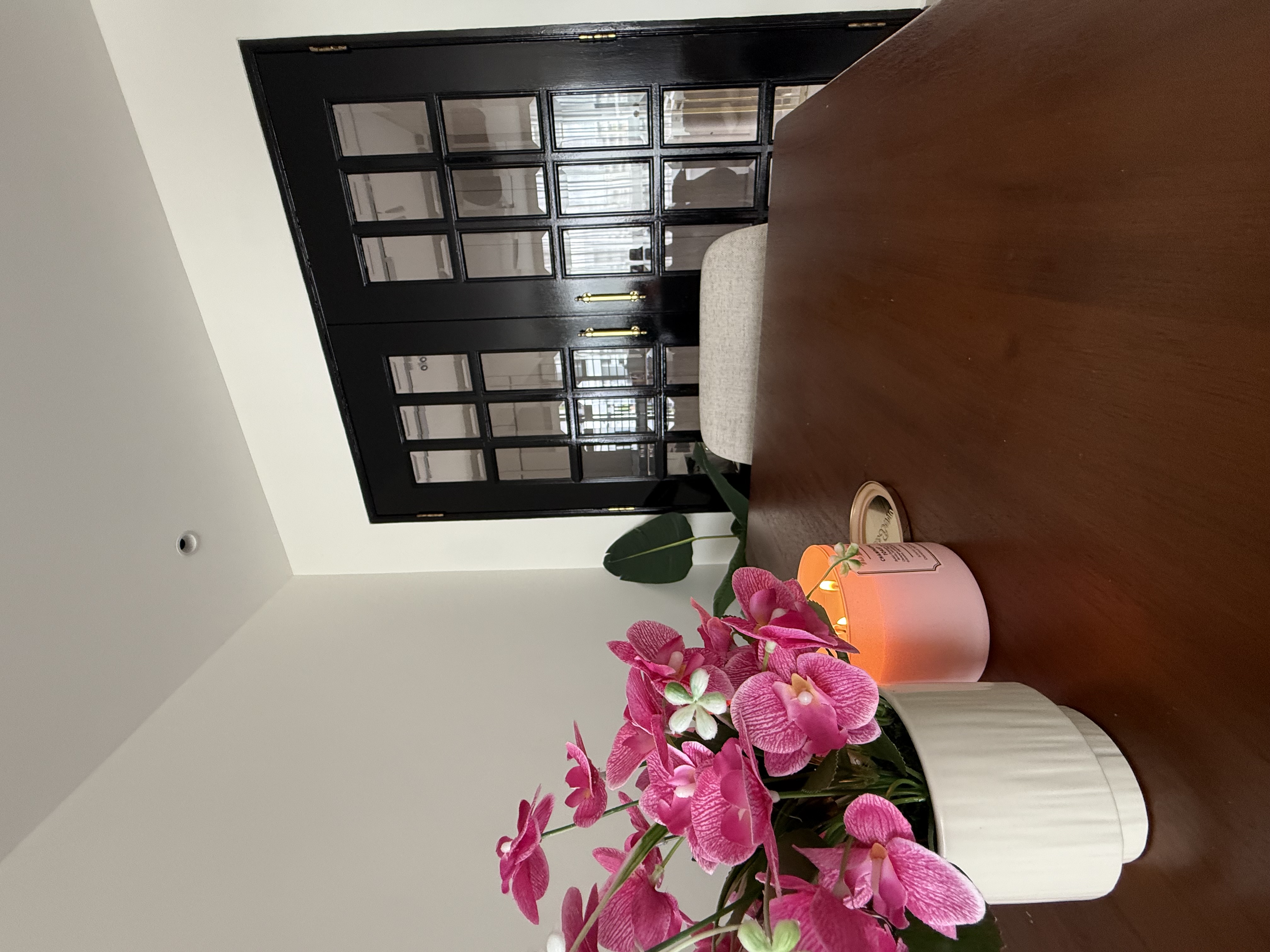 Dining Room with French Doors.