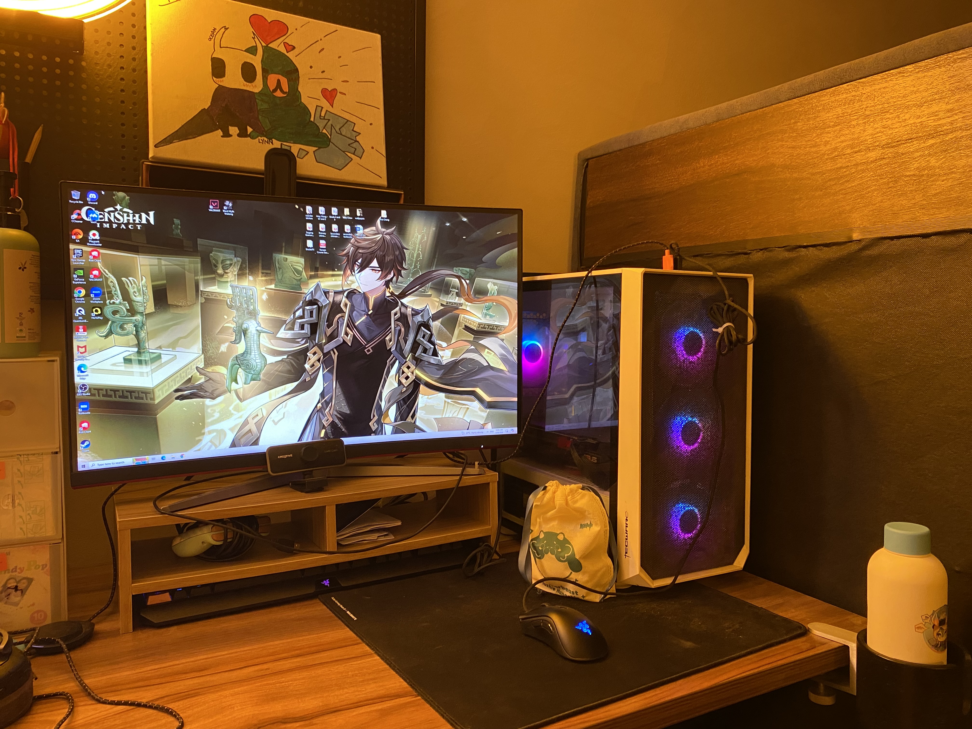 Re-organised: Our study area feels more spacious with a IKEA item!