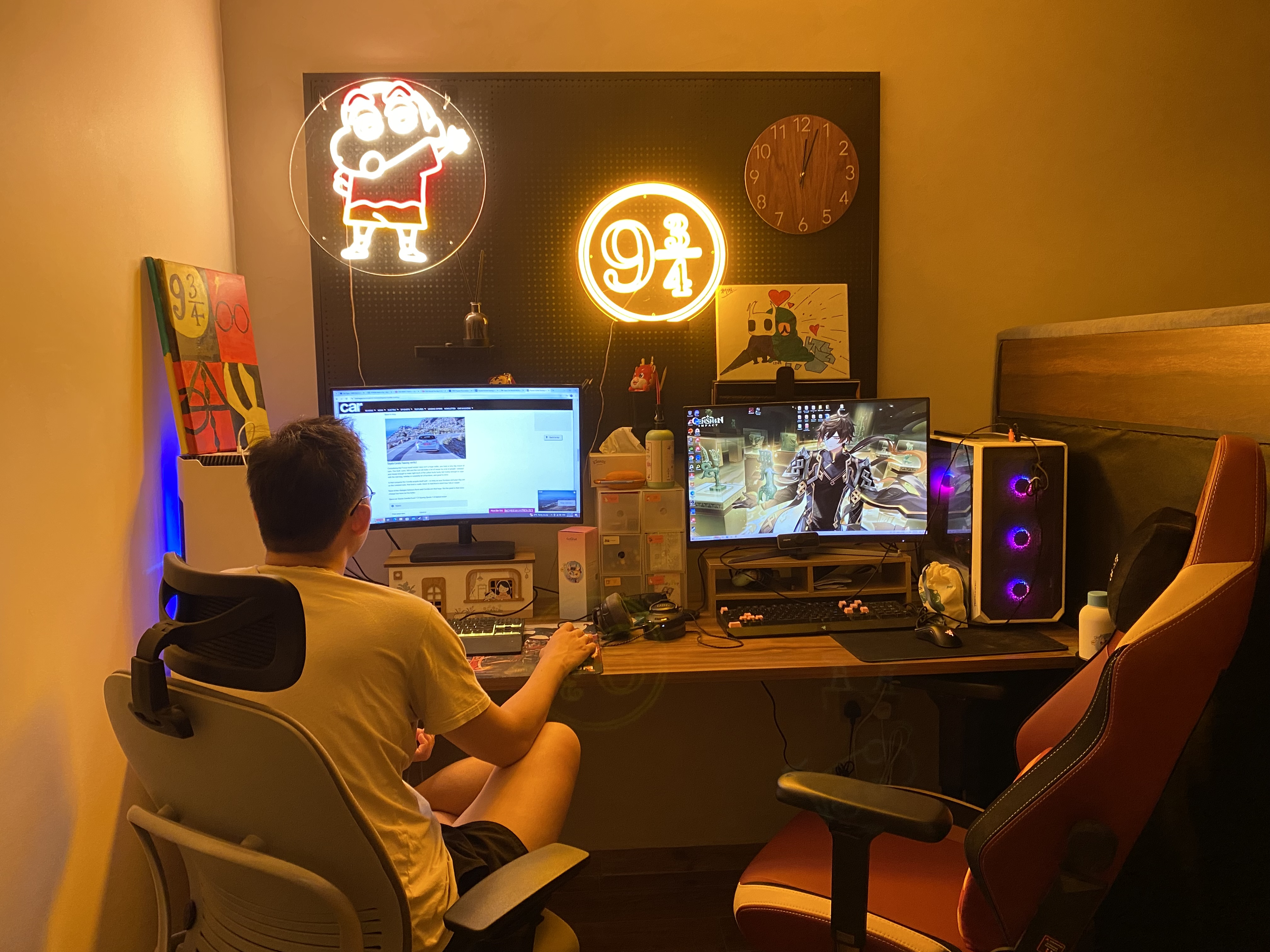 Re-organised: Our study area feels more spacious with a IKEA item!