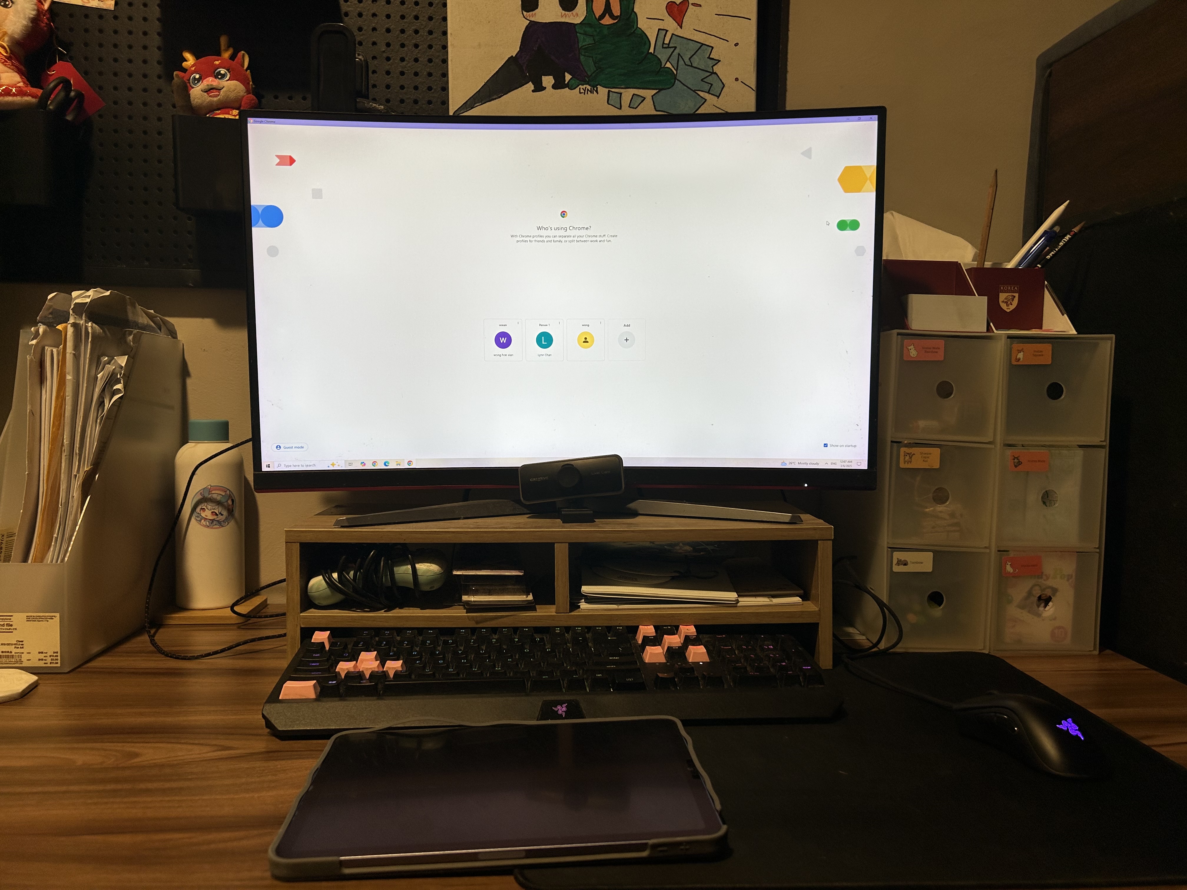 Re-organised: Our study area feels more spacious with a IKEA item!