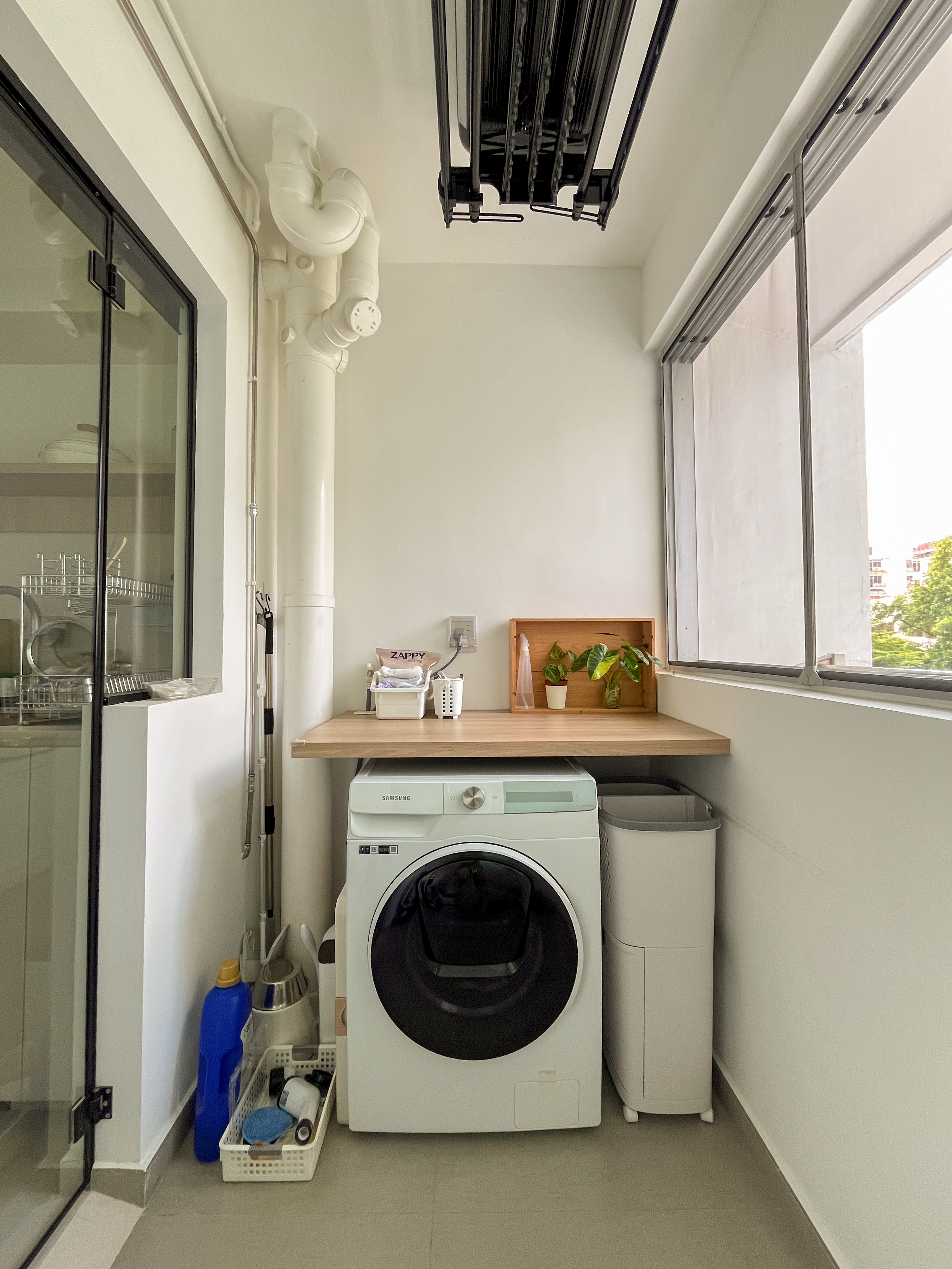 A Realistic 4-room BTO’s Service Yard 🧺🧼✨