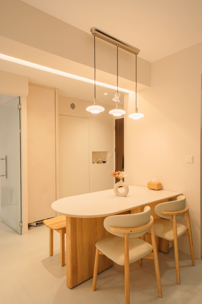 Multi-functional dining space with a dedicated coffee station