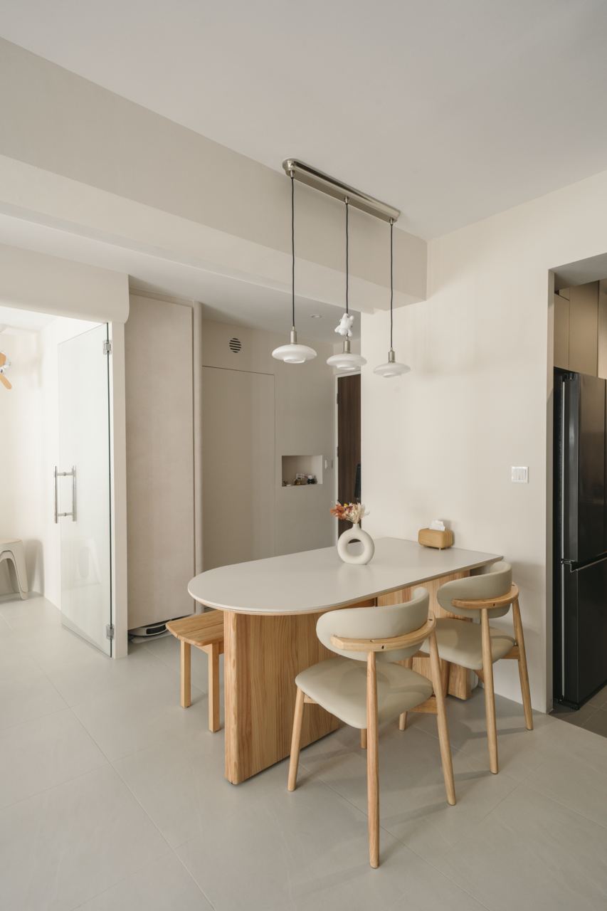 Multi-functional dining space with a dedicated coffee station