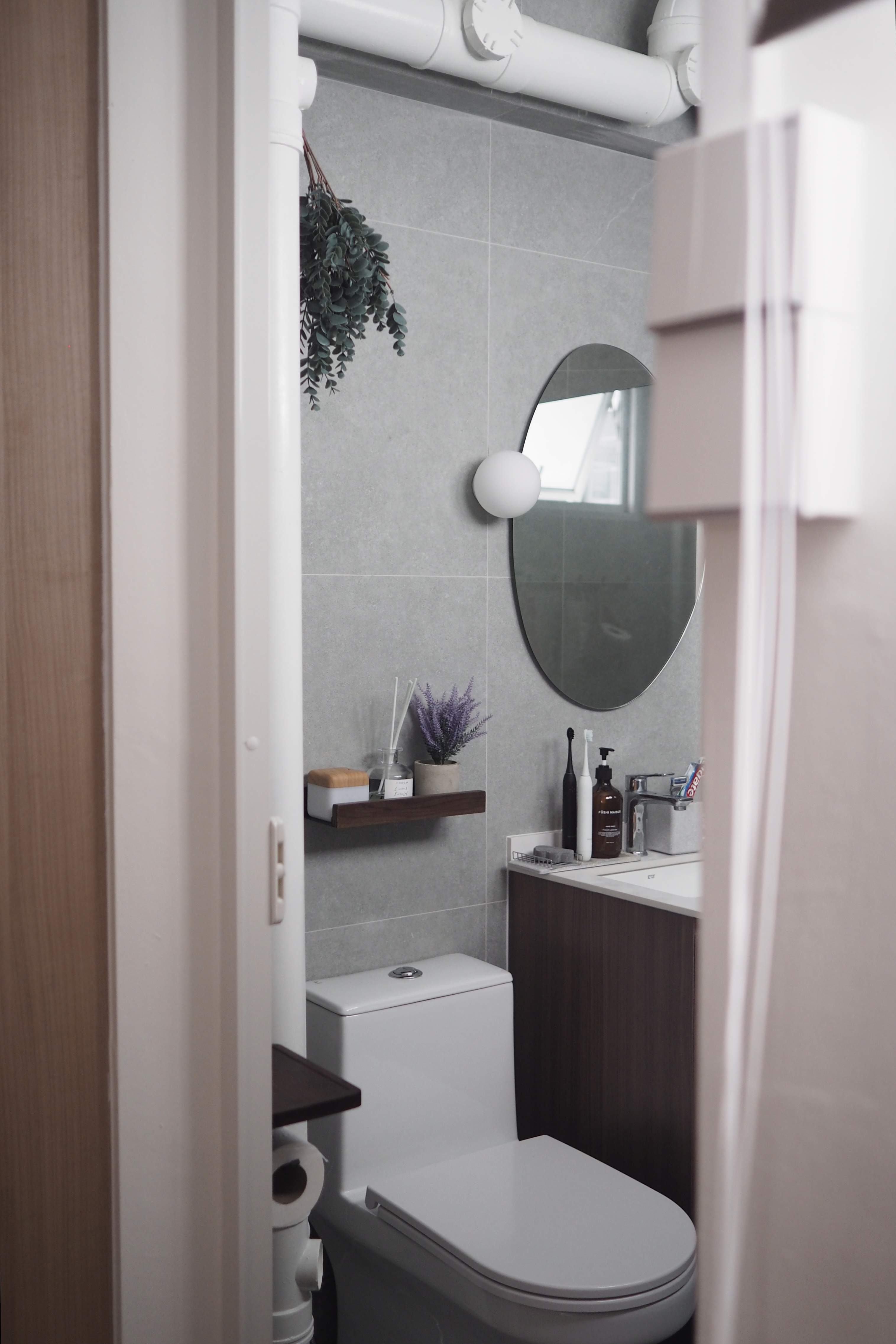 A stone bathroom to replicate outdoor showers 🪨🌿