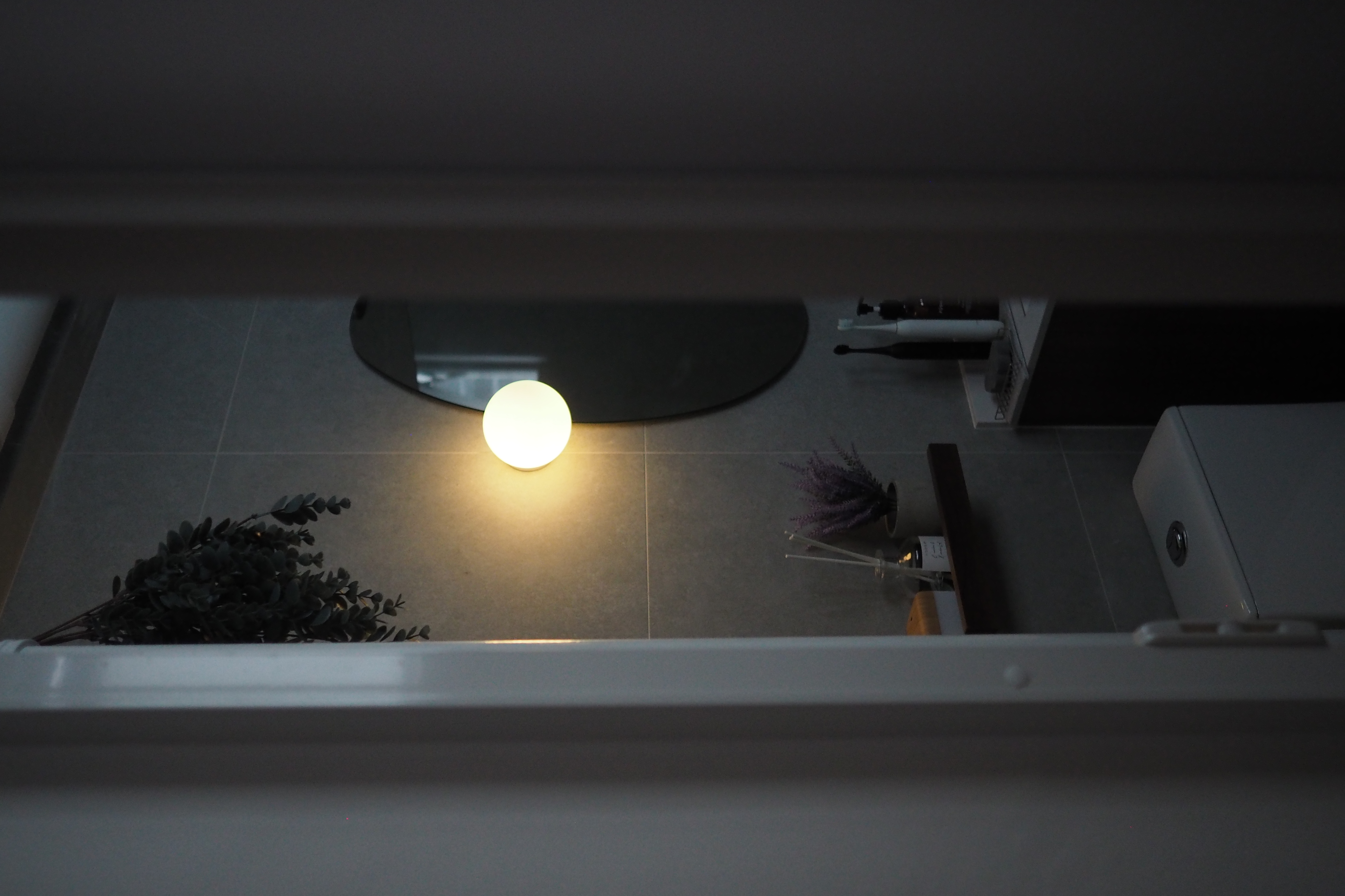 A stone bathroom to replicate outdoor showers 🪨🌿