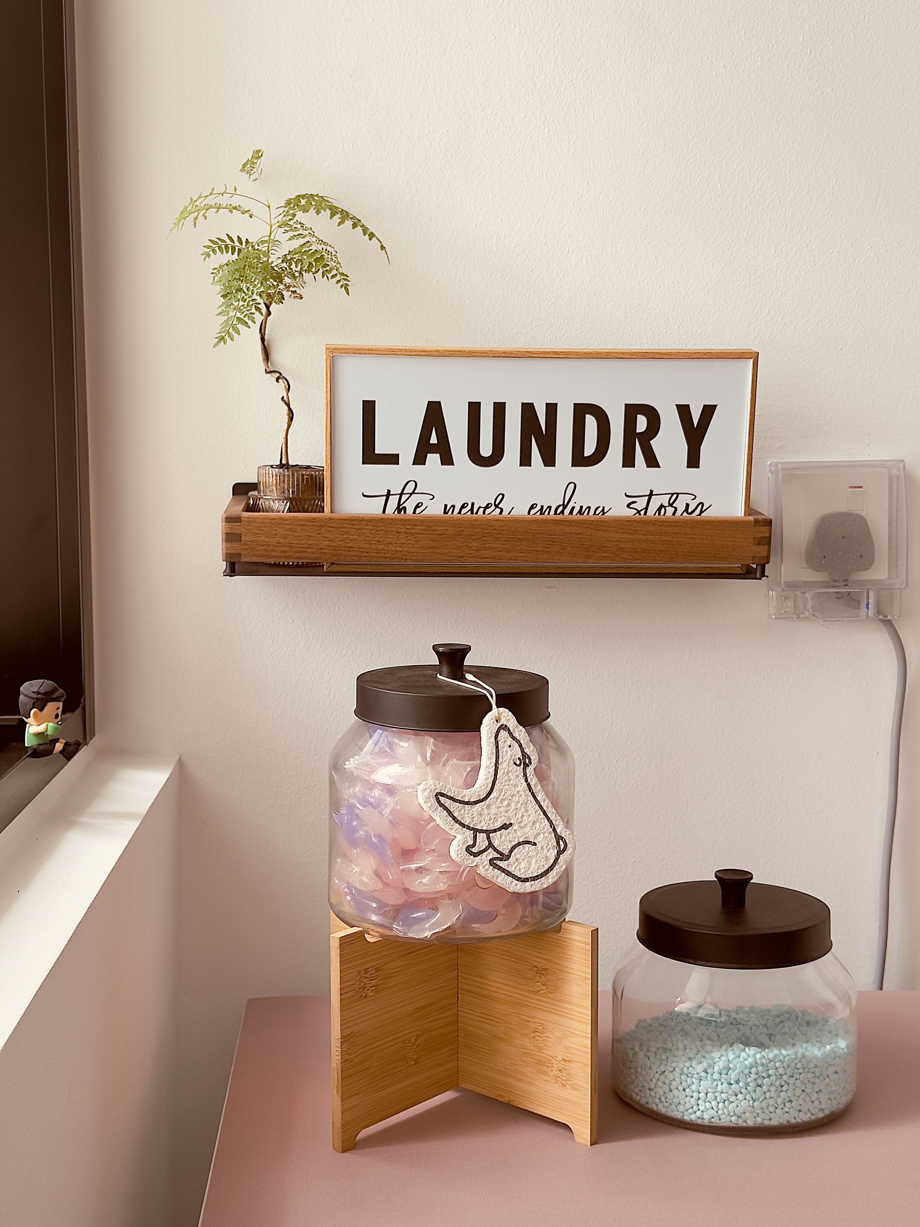 Our uncluttered and minimalistic service yard