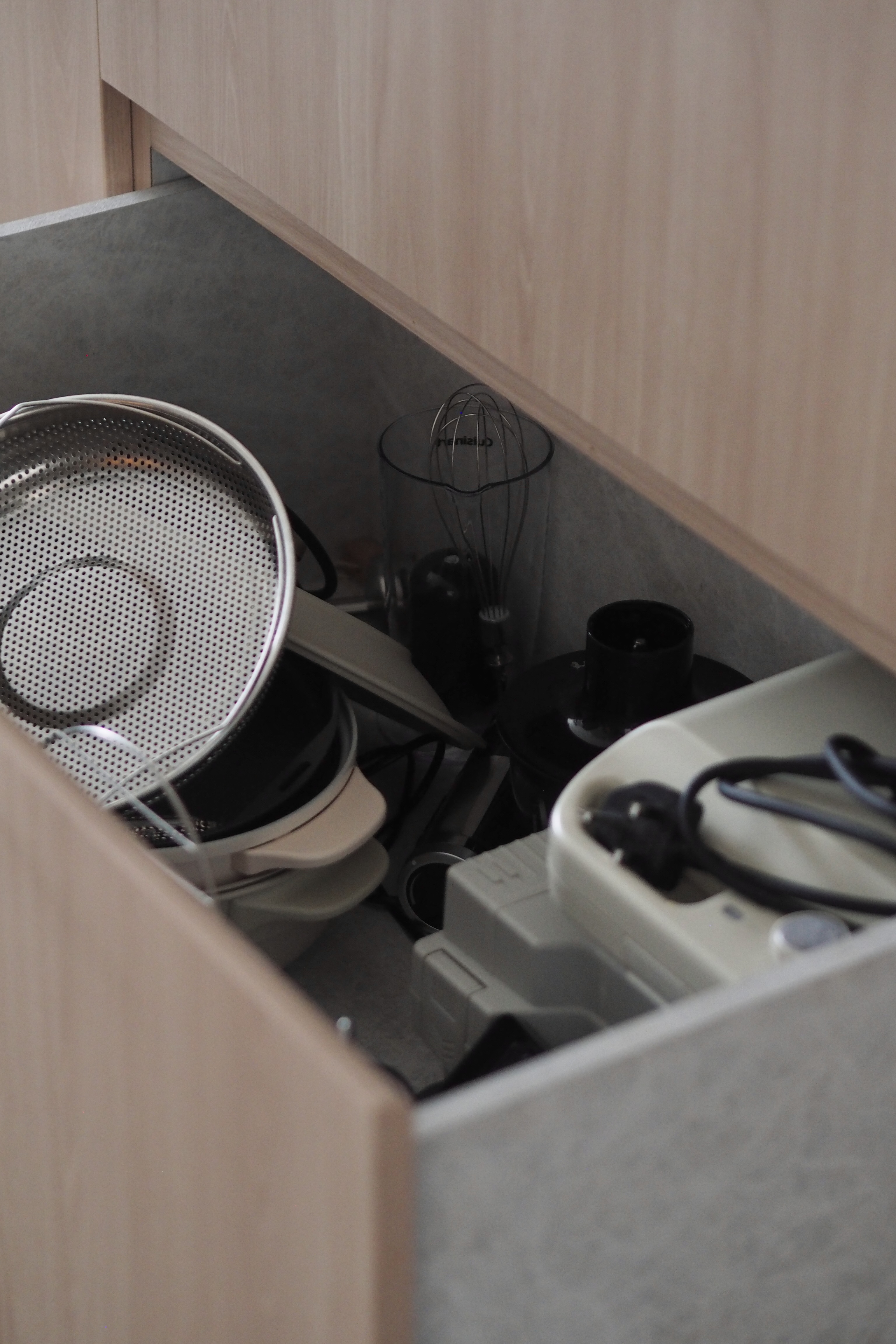 Lots of drawers in the kitchen