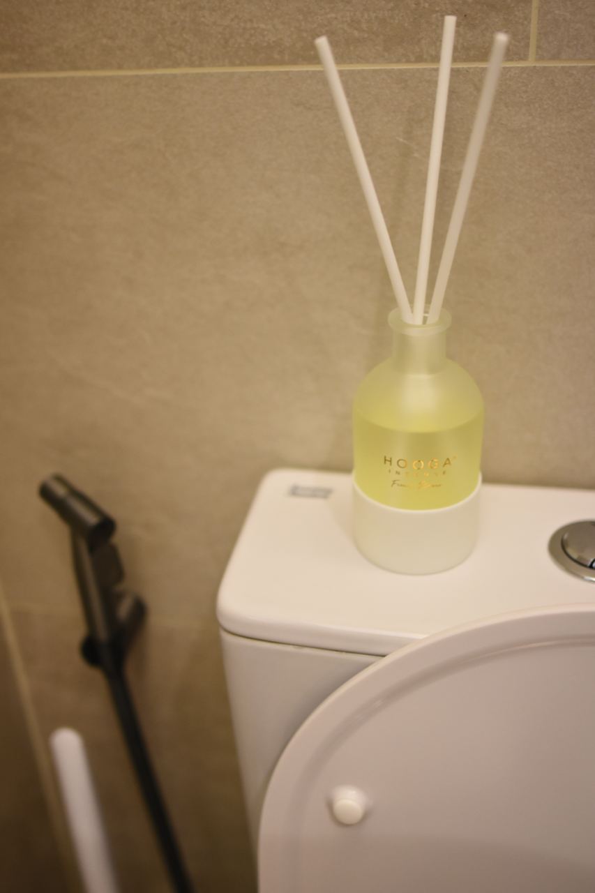 No regrets overlaying our bathroom tiles