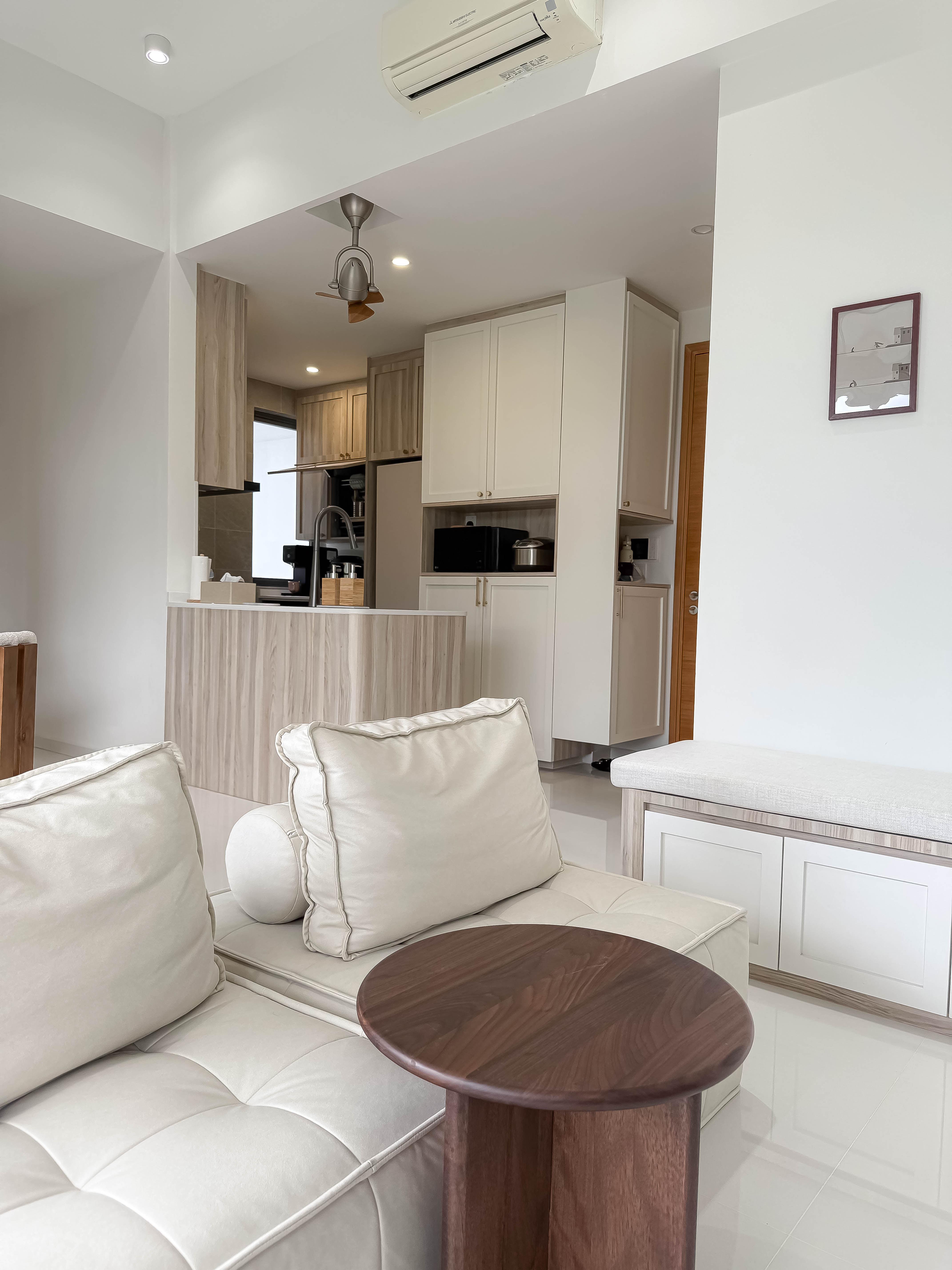 Scandi Living Room: Neutral Colours with Dark Accents