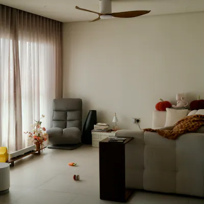 Customer home photo 30: A curvy wabi-sabi 4-room BTO with a pop of colour