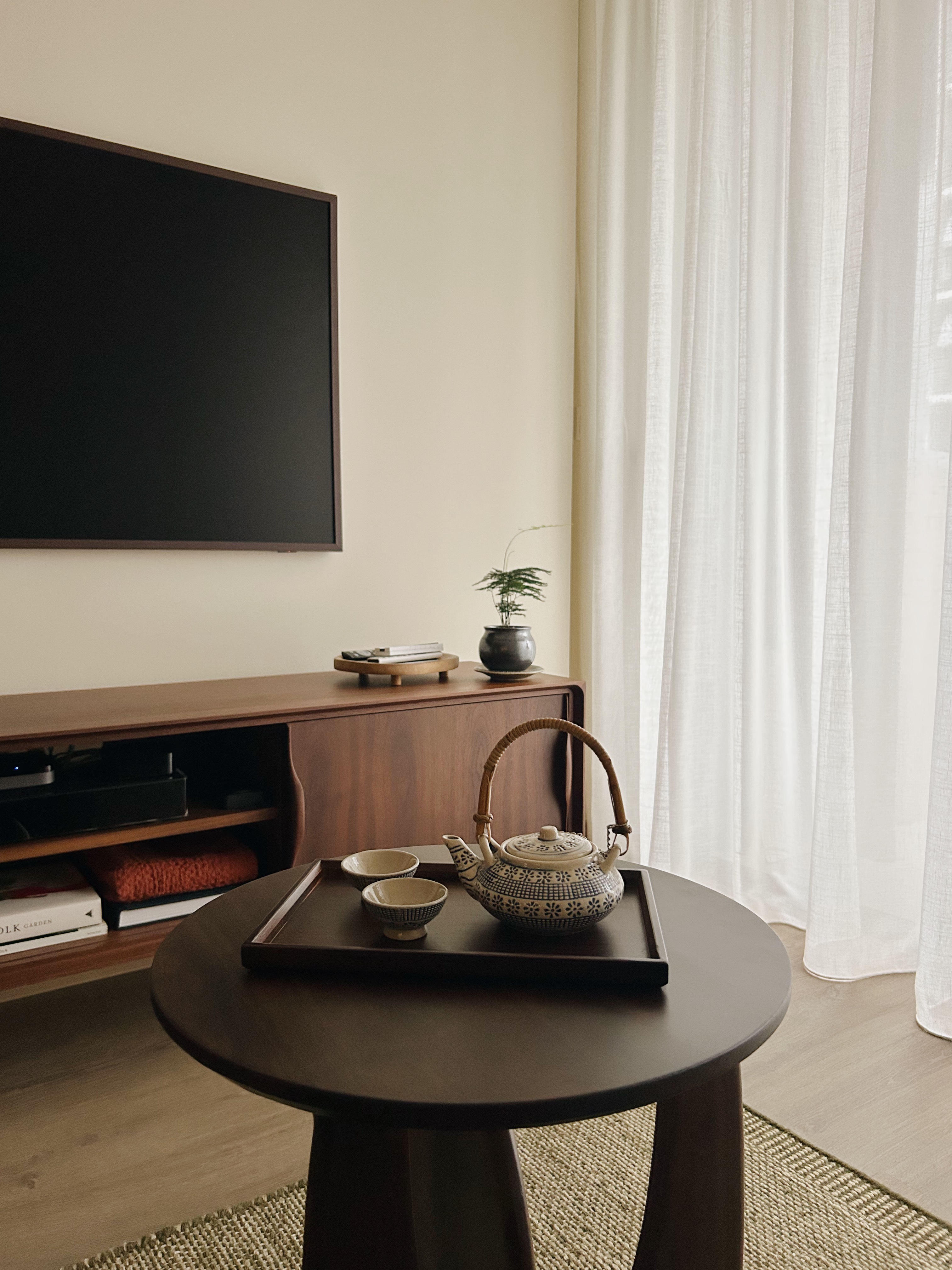 warm woody tones in our mid century abode. (<30k reno)