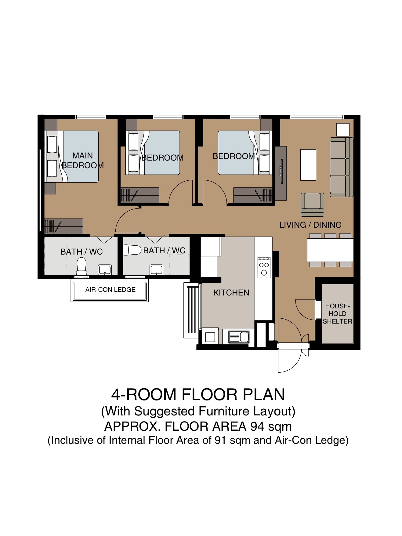 home tour: modern Scandinavian BTO with lots of curve deets in Tamp