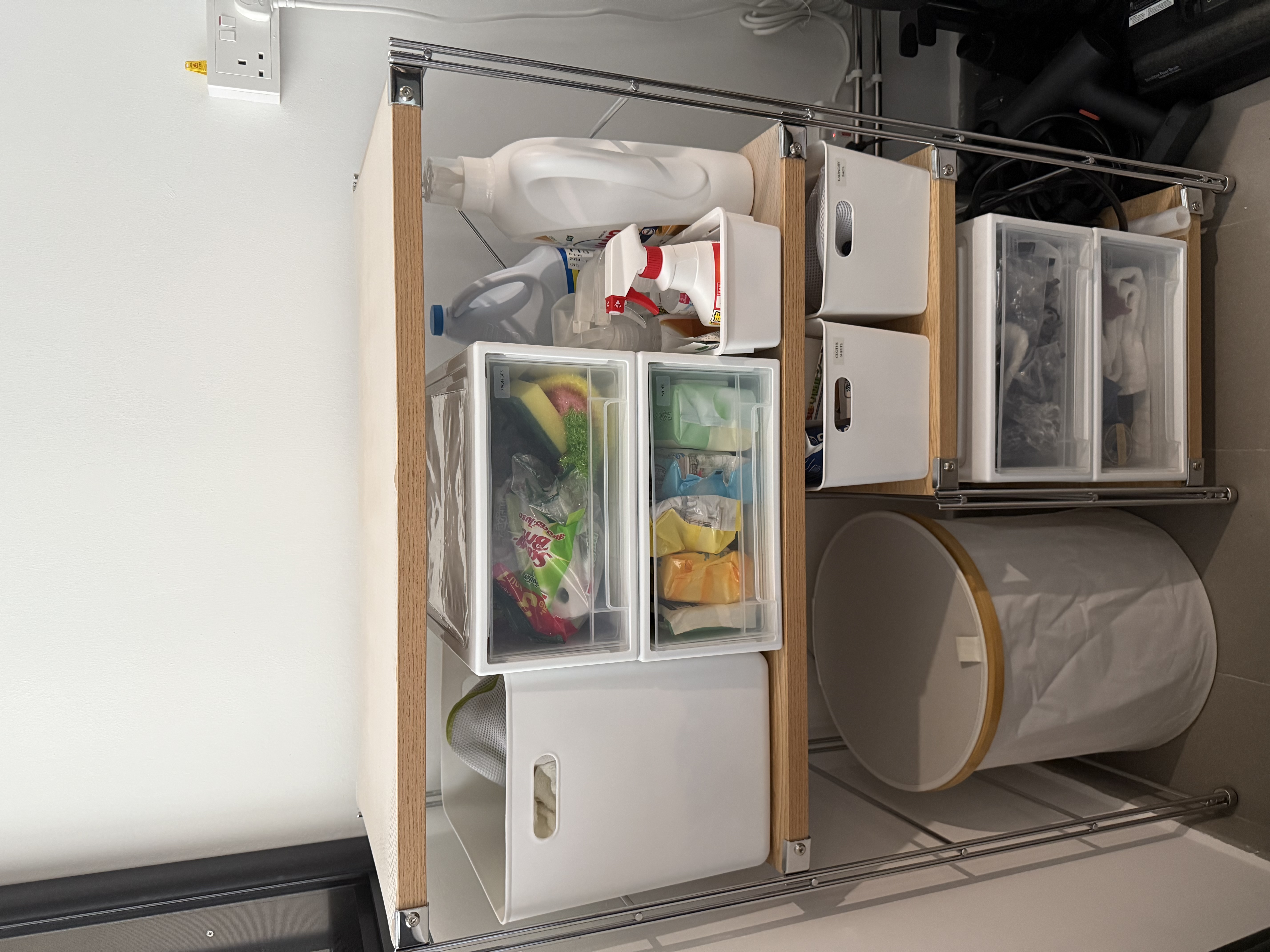 Maximising our tiny yard with no build ins