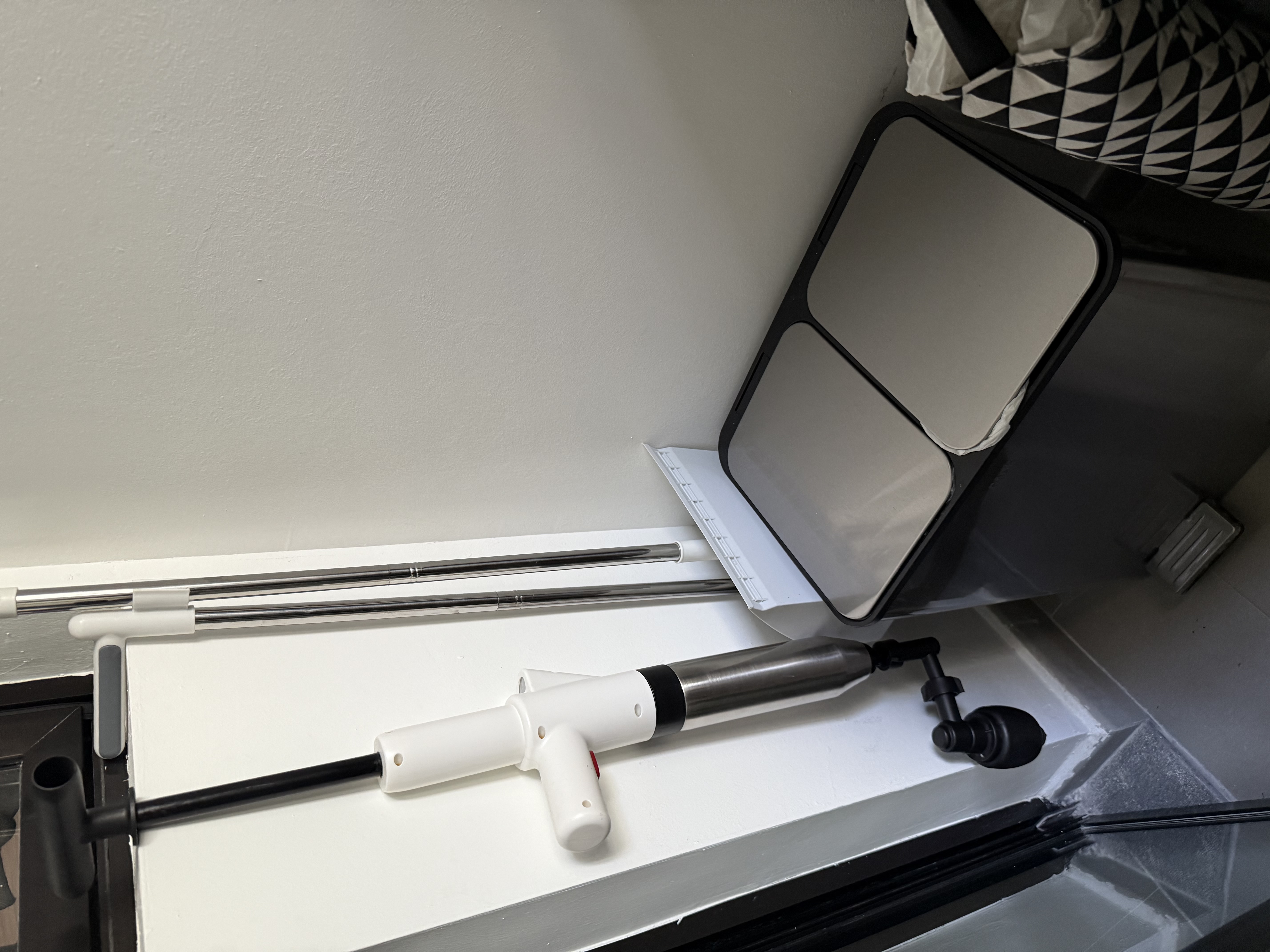 Maximising our tiny yard with no build ins