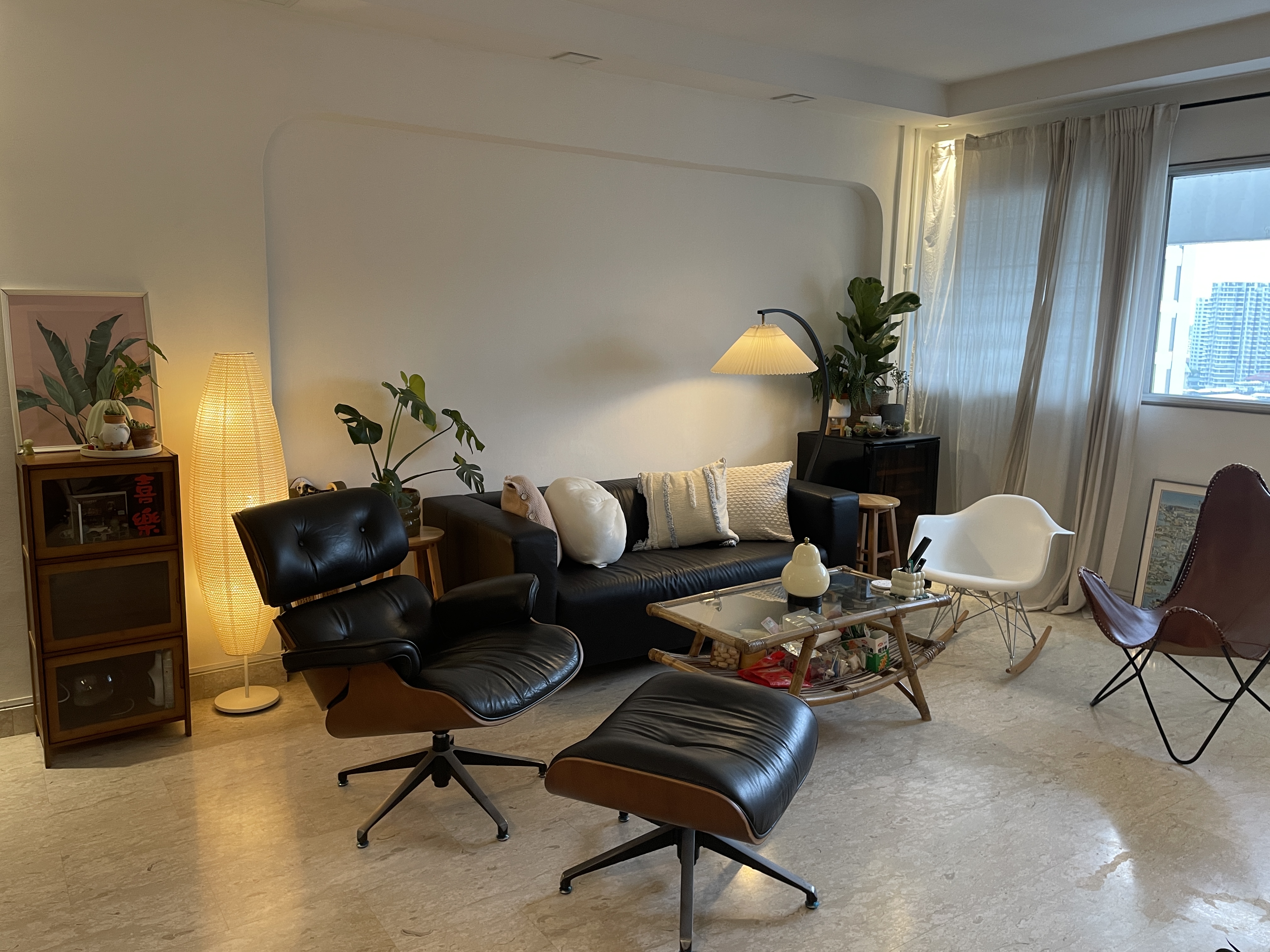 Our Living Room: A Calm Therapist’s Office or Mid Century Modern Livin
