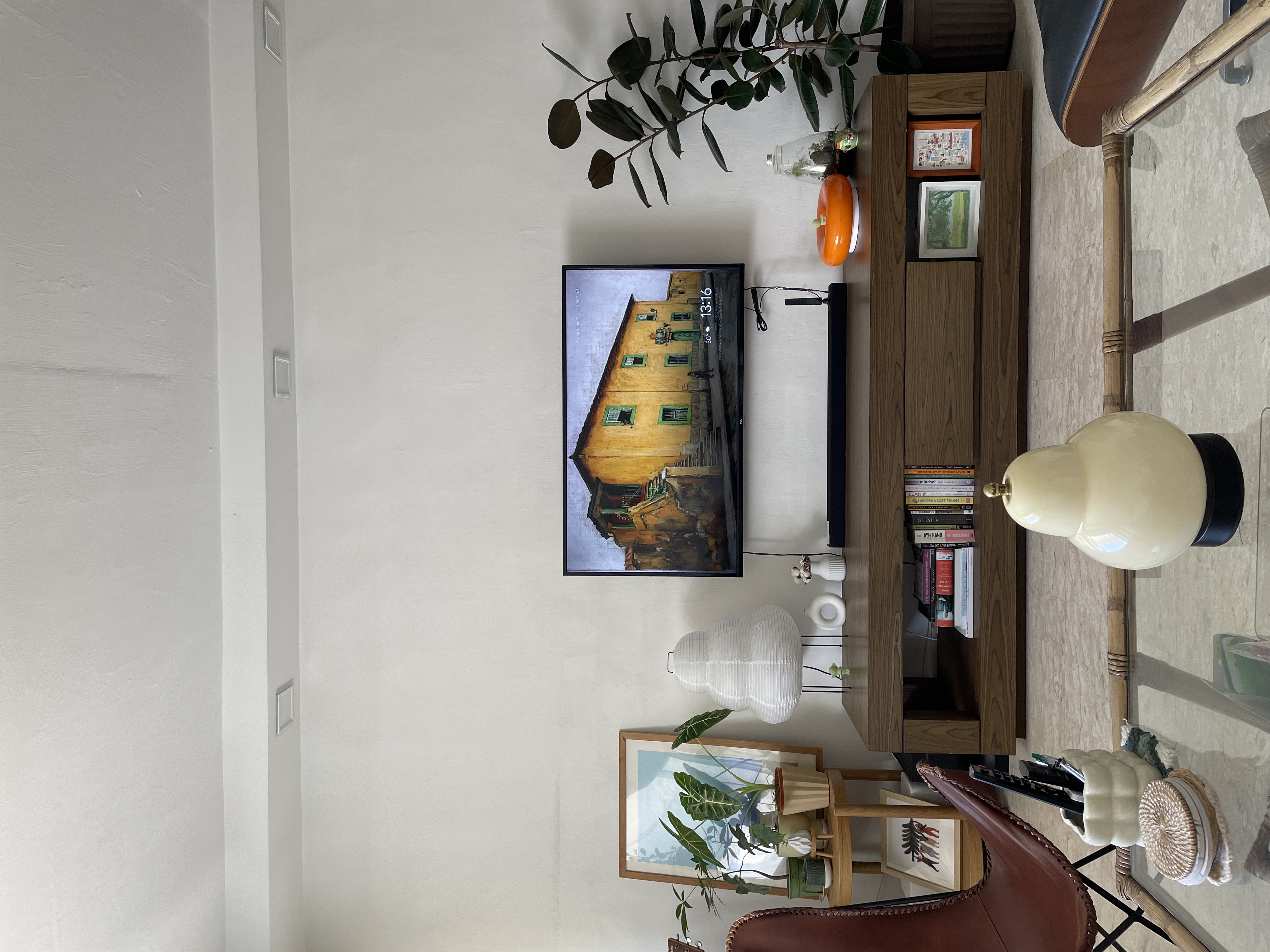 Our Living Room: A Calm Therapist’s Office or Mid Century Modern Livin