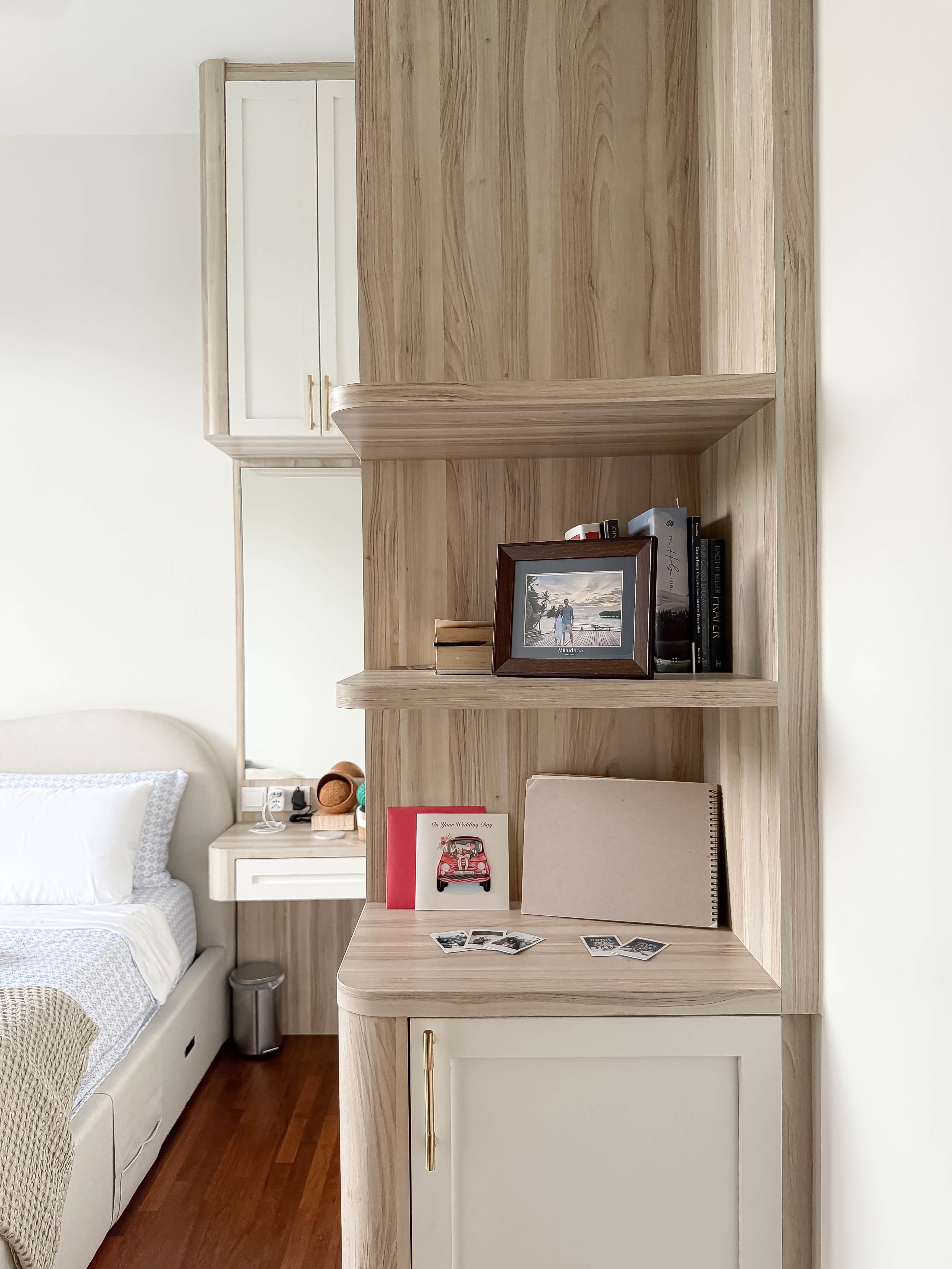 A well thought-out scandi bedroom