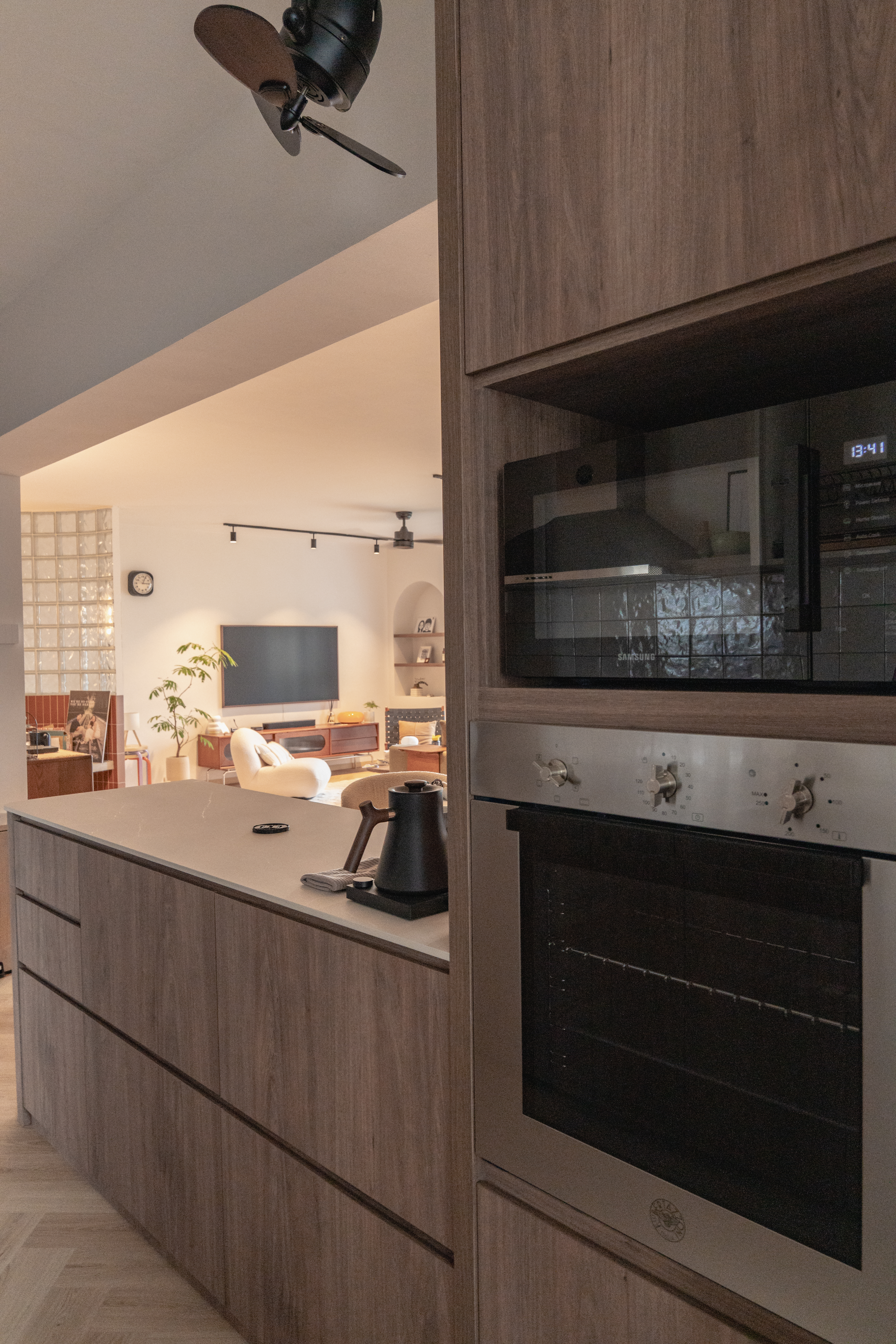 Open-concept modern farmhouse style kitchen for practical home cooks