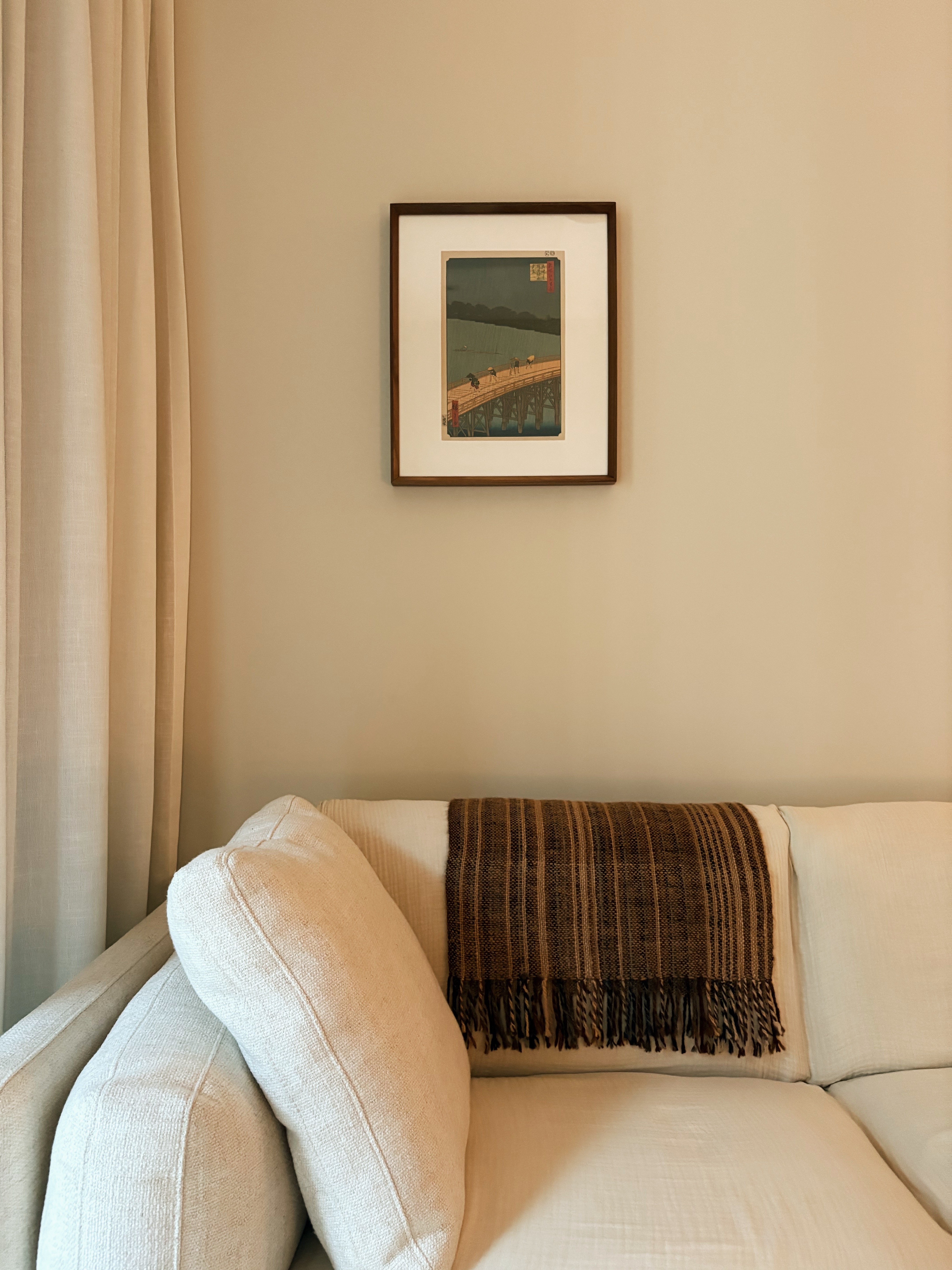 building a space with character: our small but cozy living room