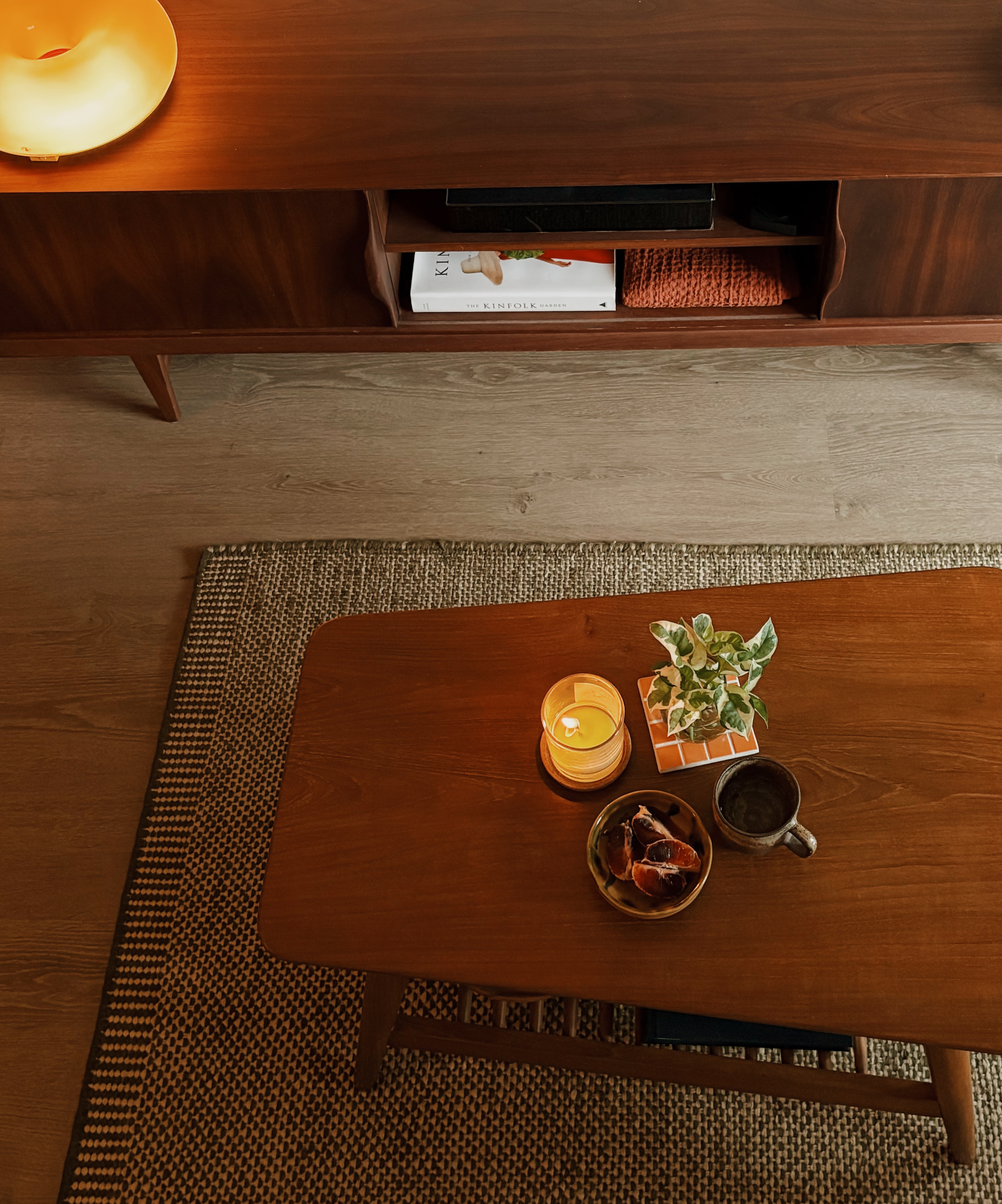 building a space with character: our small but cozy living room