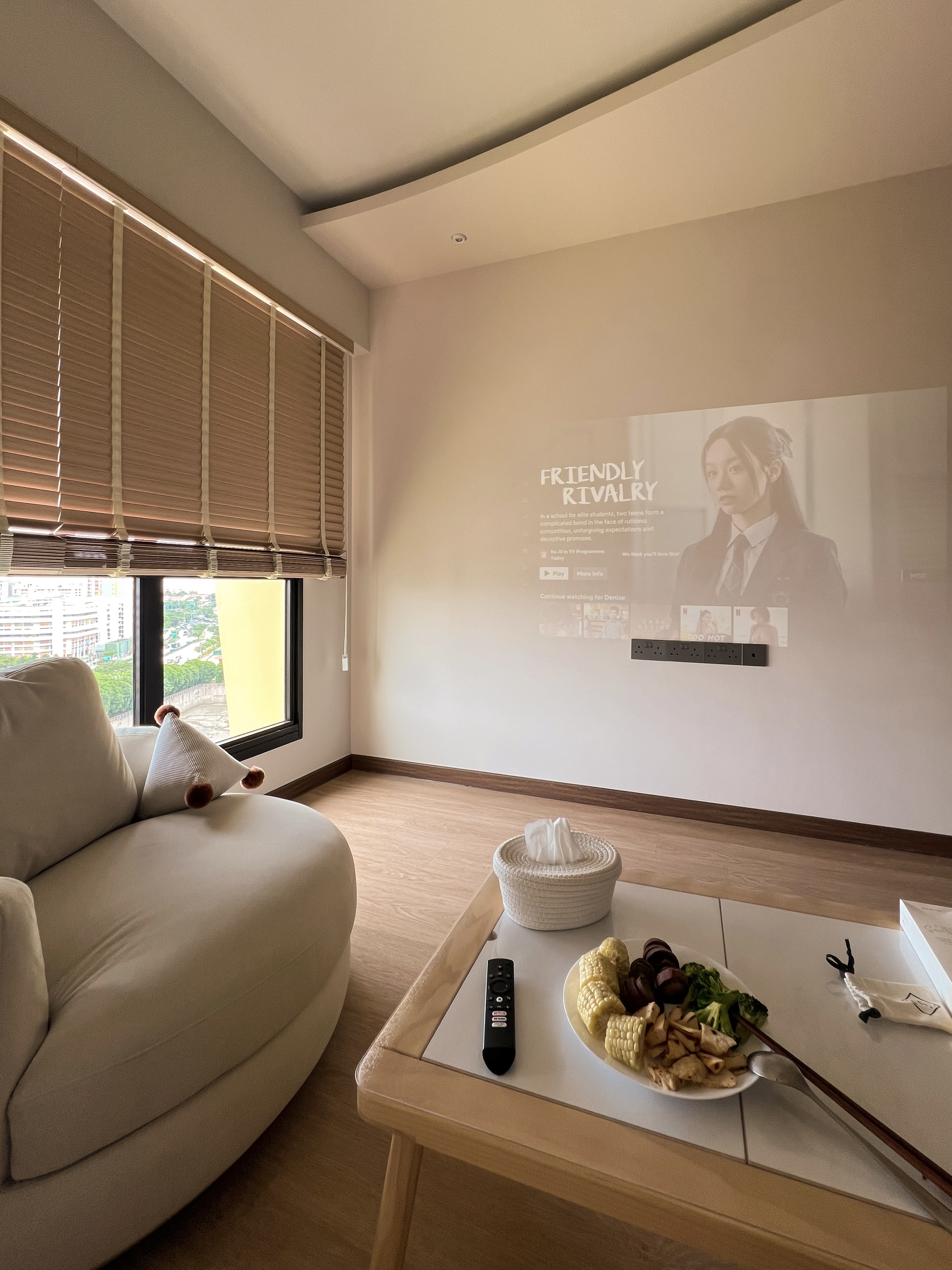 living room: no walls hacked space planned for an enhance social area