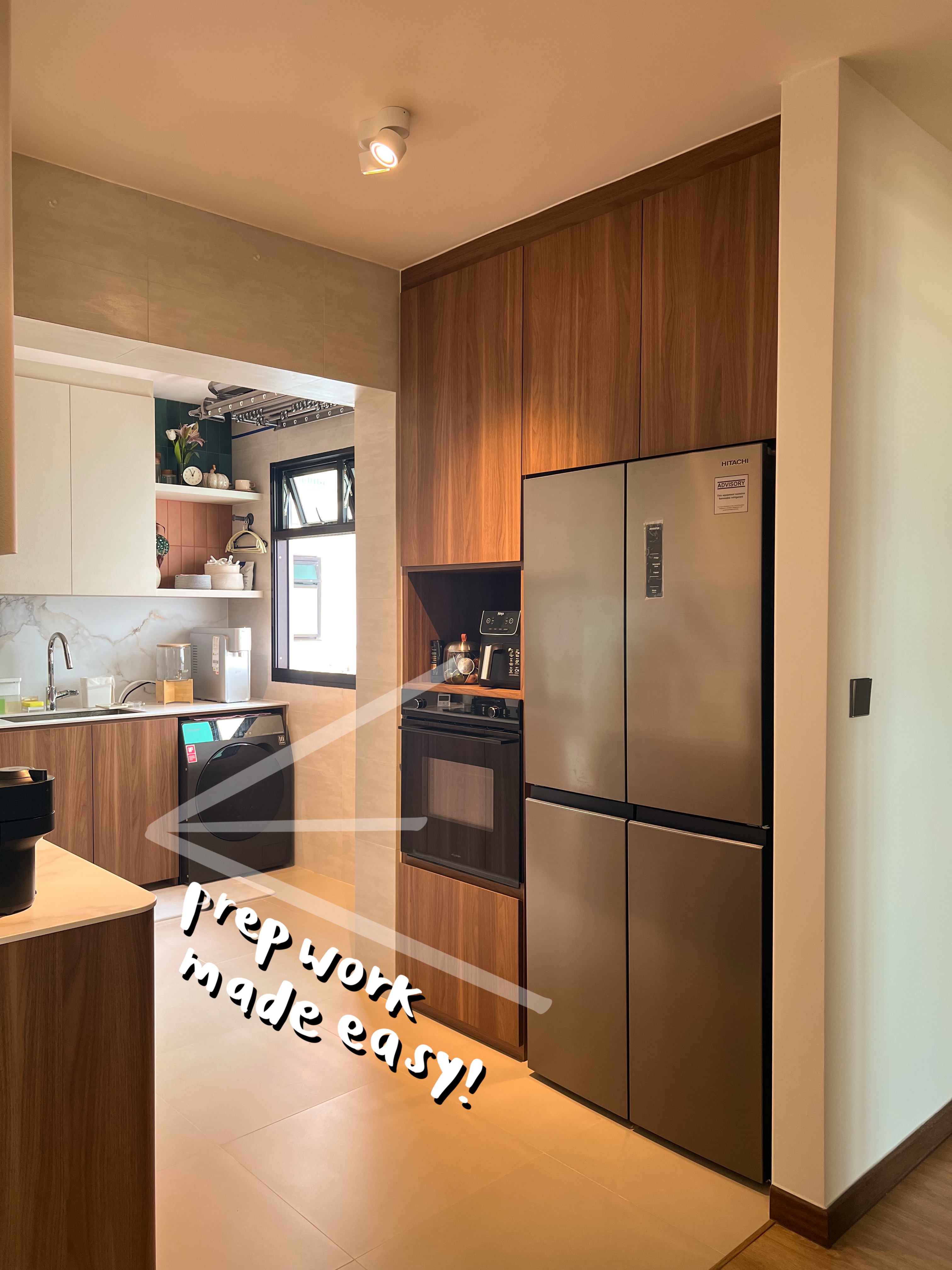 kitchen: scandi, functional semi-open & semi-closed for frequent cooks