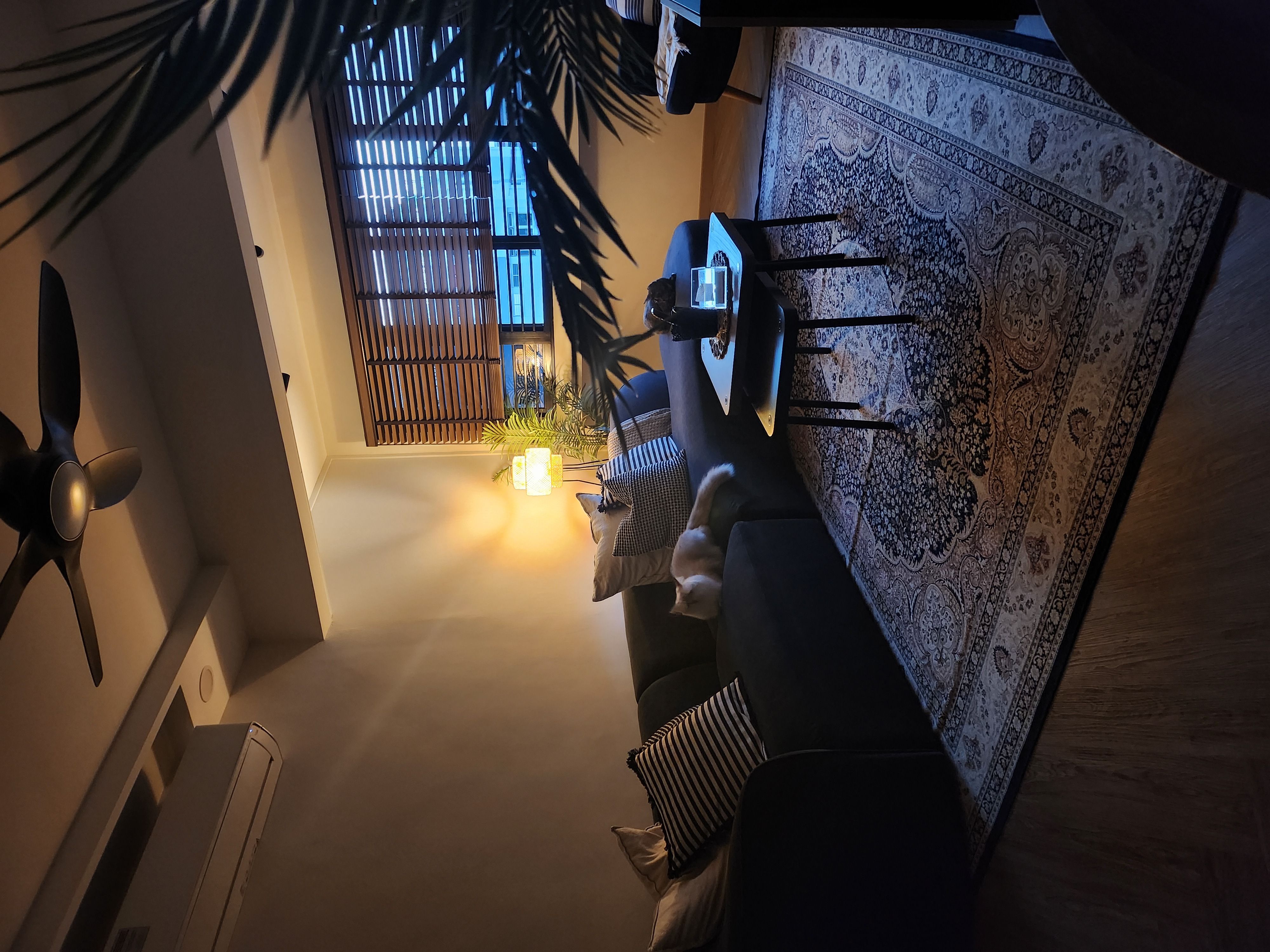 Cosy and functional living room for a family of 5 and 2 furbabies.