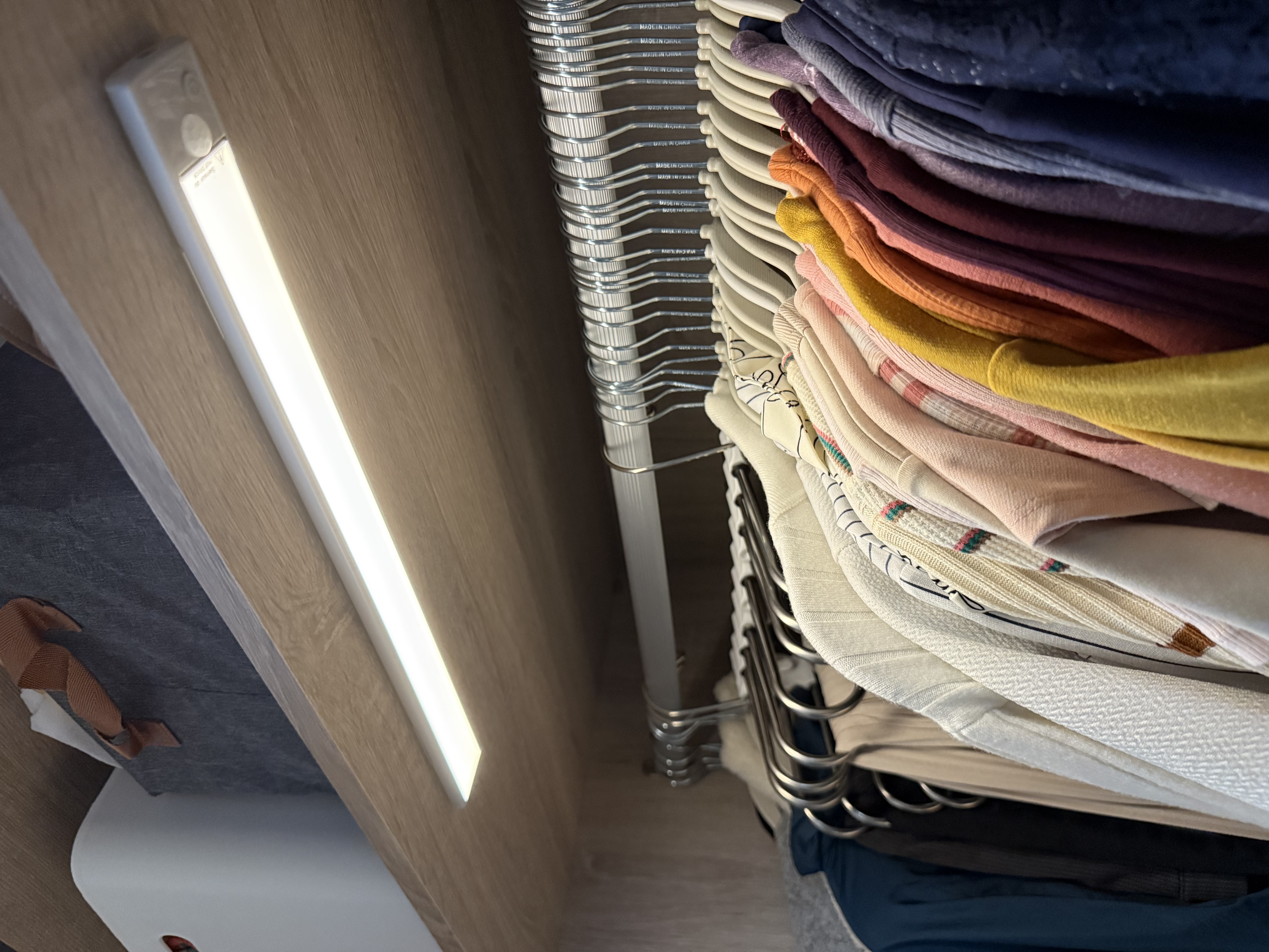 Inside look into our wardrobe with organization tips