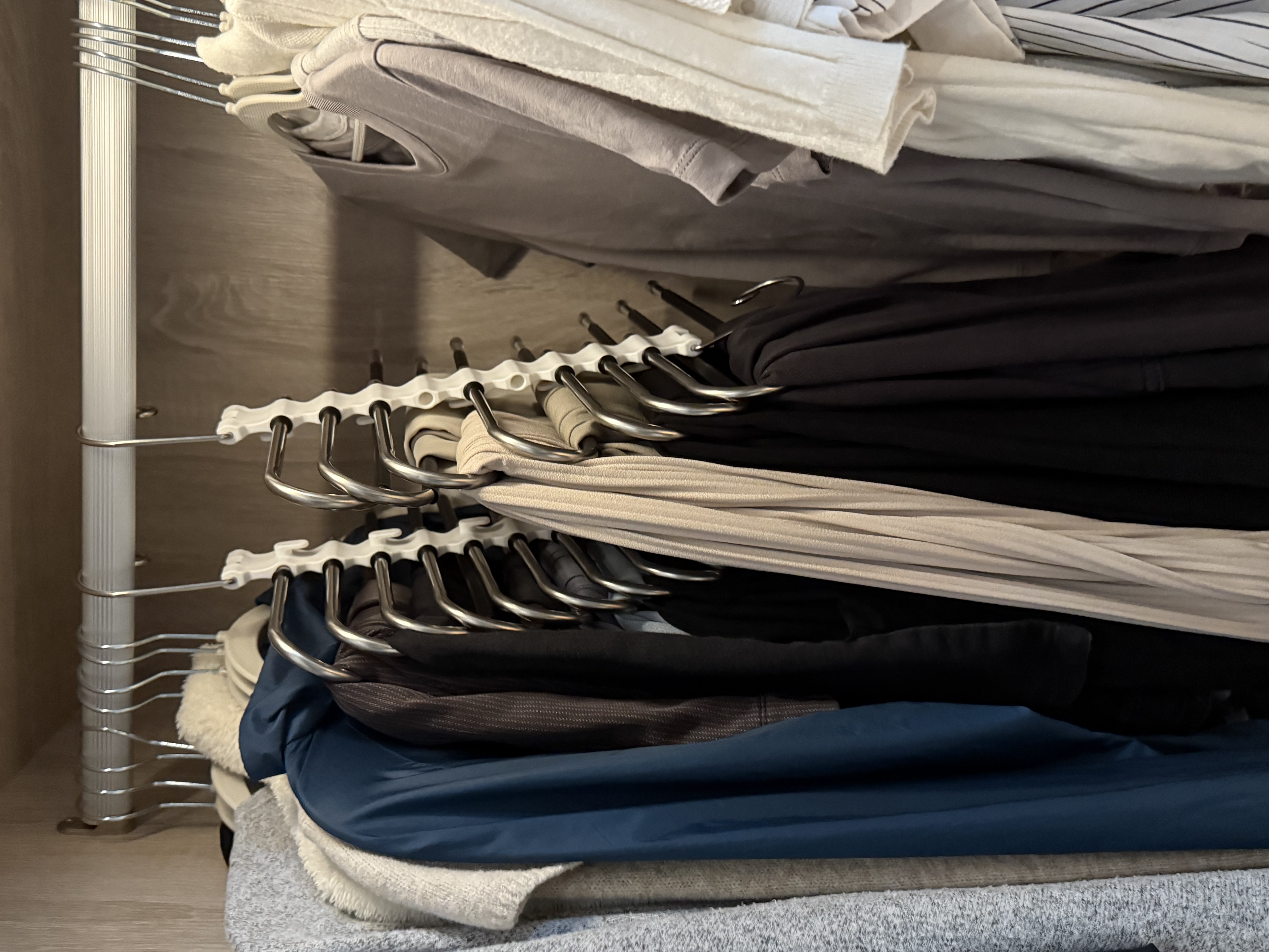 Inside look into our wardrobe with organization tips