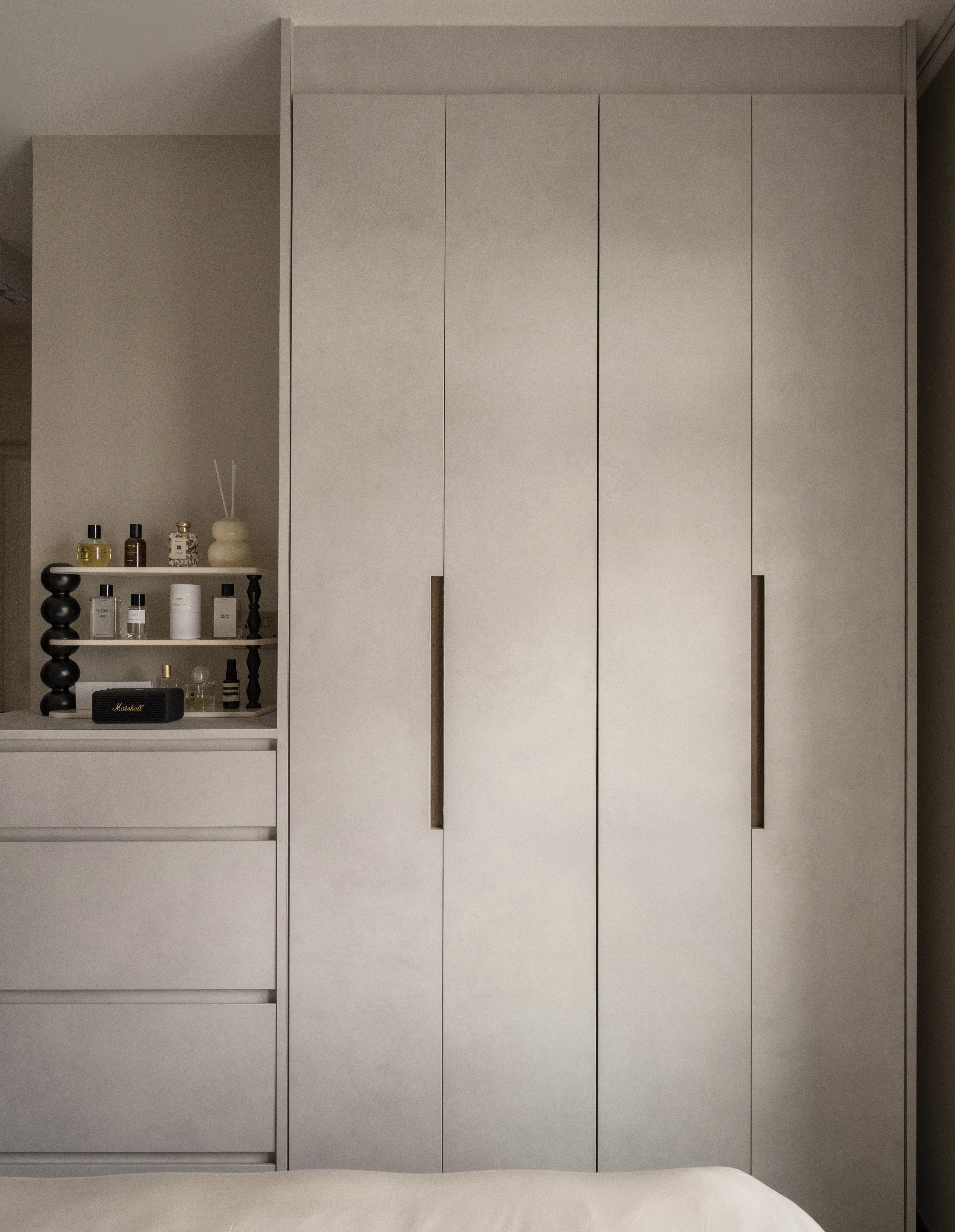 Our Bedroom: How We Planned Storage and Headboard in Tiny Bedroom