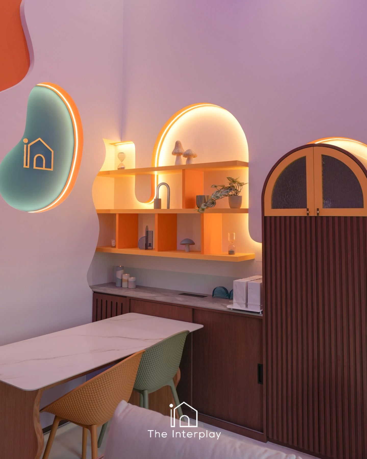 The designer's dream space — where ideas sparkle from a galaxy ceiling