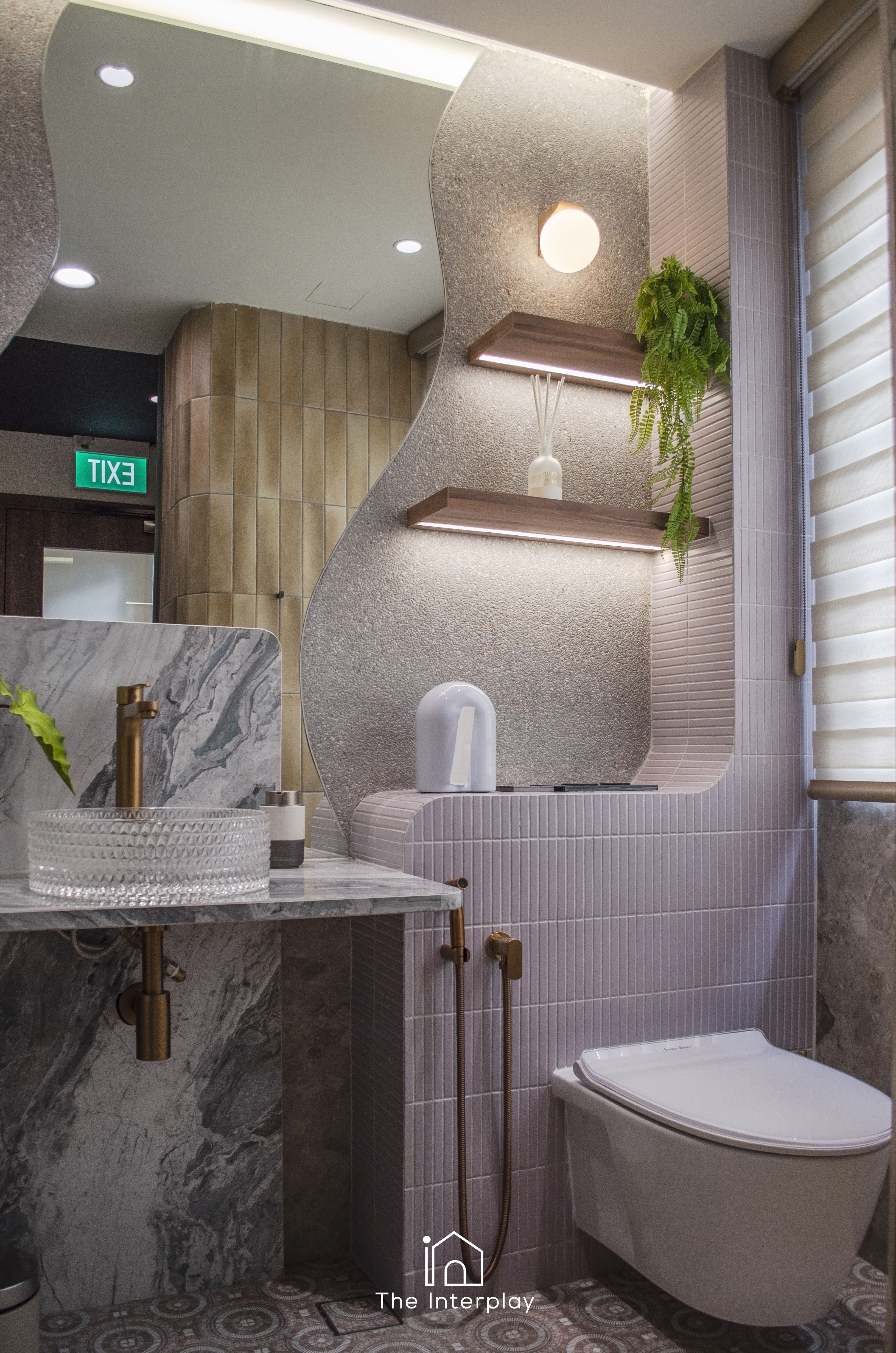 A peek into a designer’s private restroom!