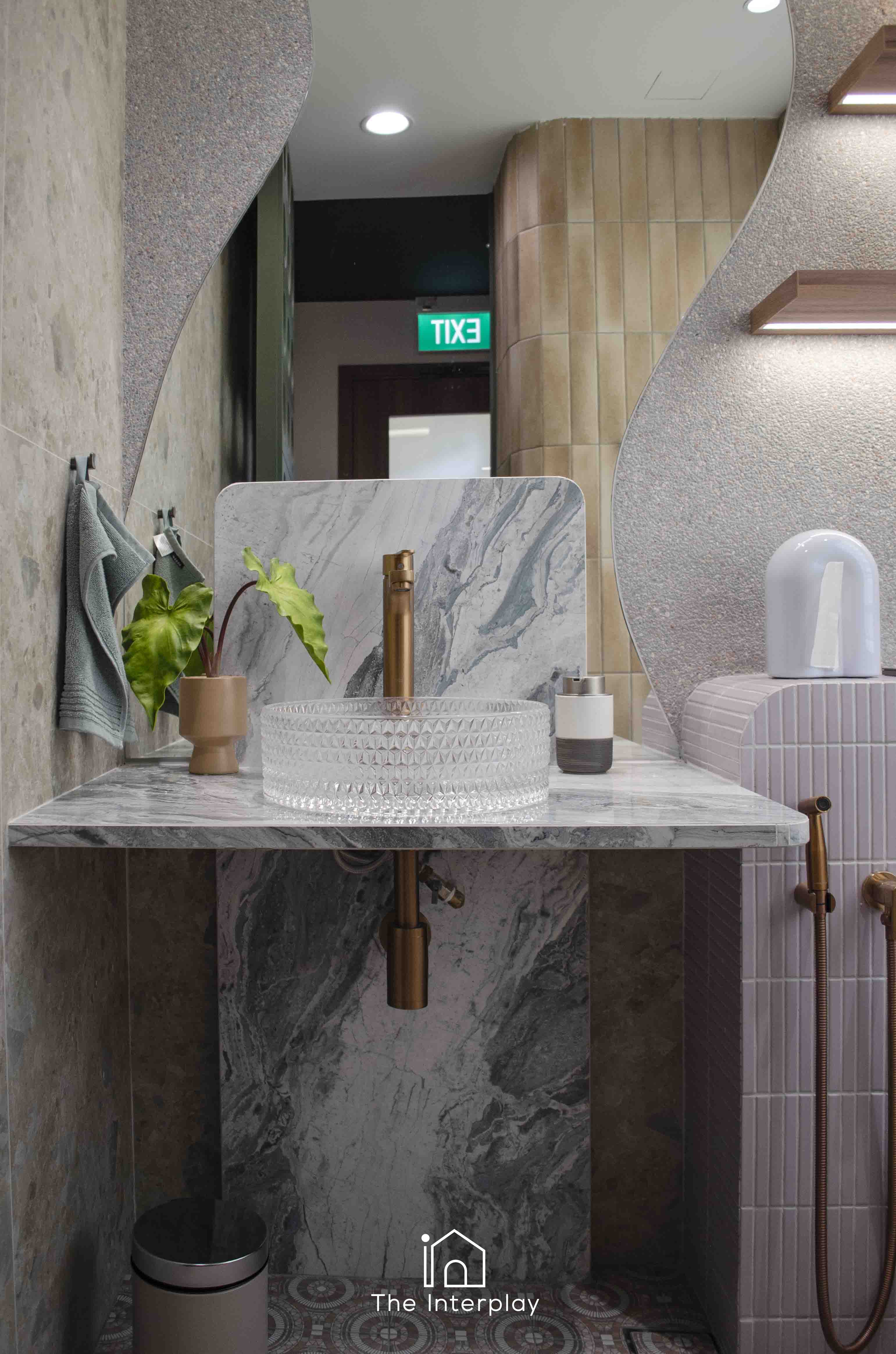 A peek into a designer’s private restroom!